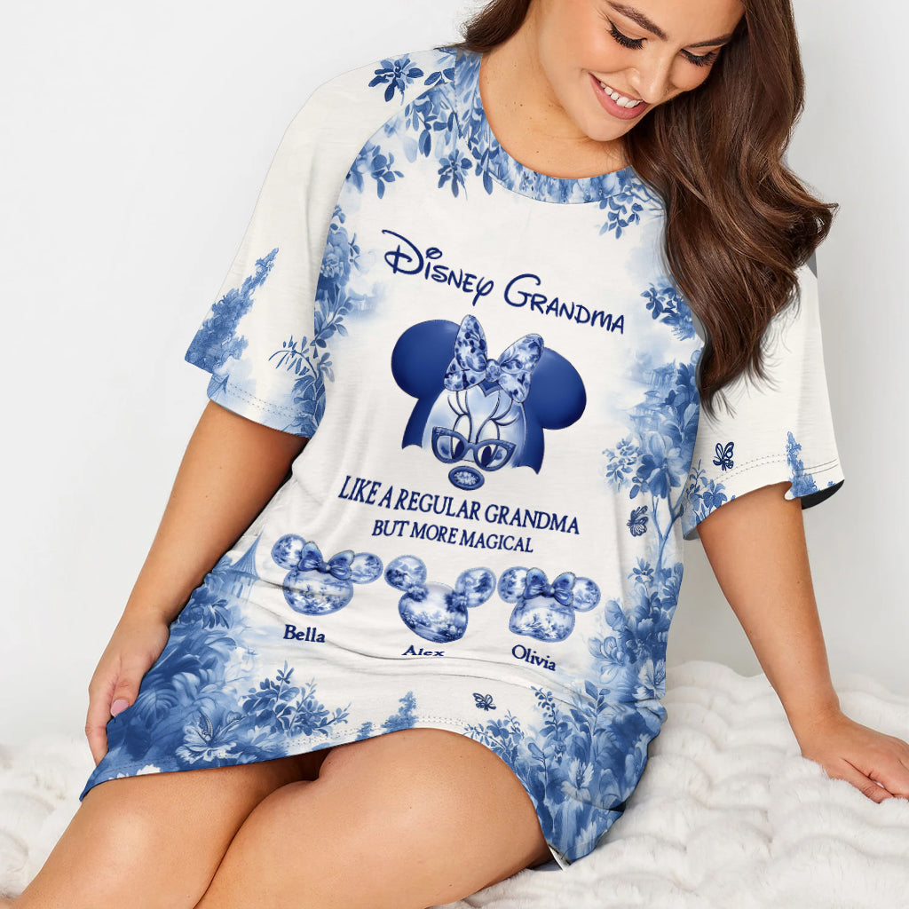 Magic Grandma - Personalized Mouse Sleep T-shirt Dress