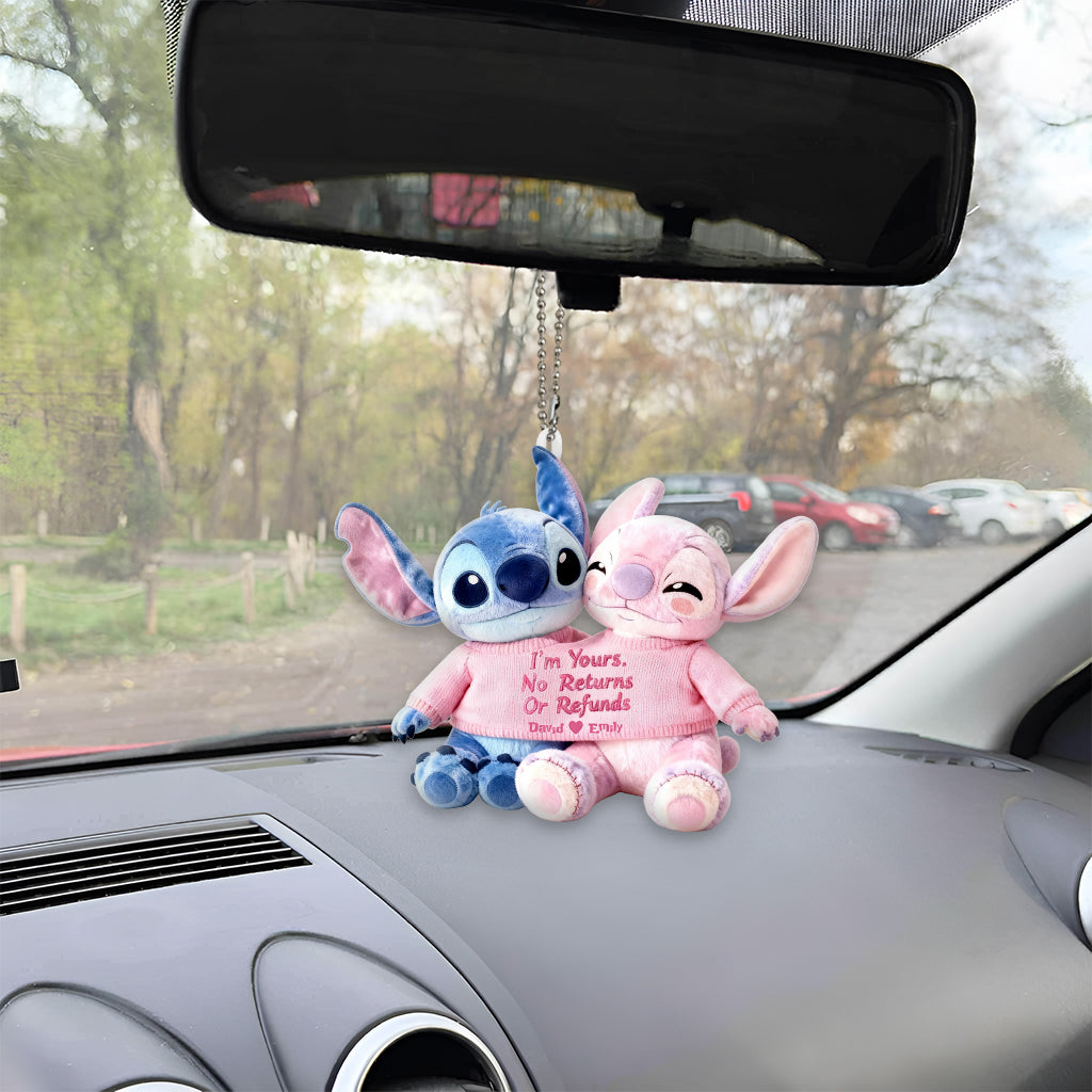 I'm Yours No Returns Or Refunds - Personalized Ohana Plush Keychain