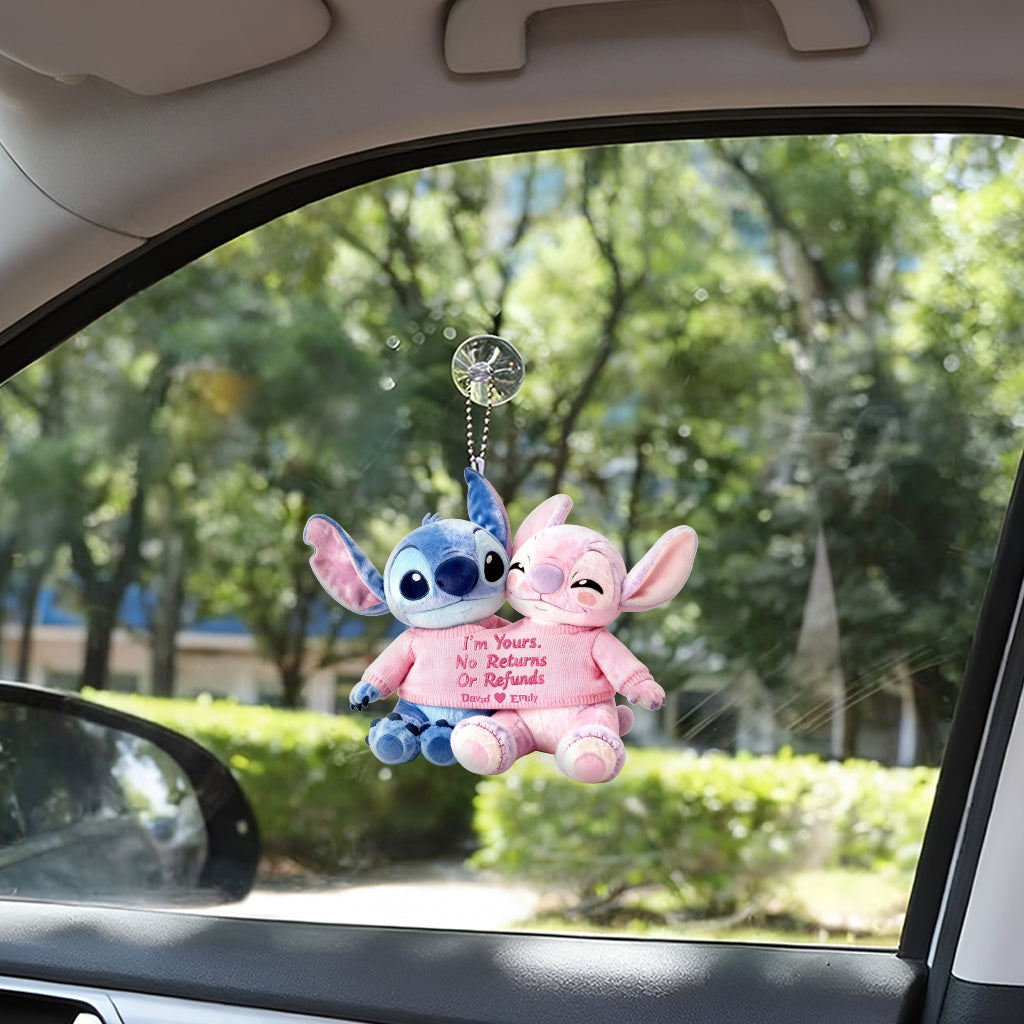 I'm Yours No Returns Or Refunds - Personalized Ohana Plush Keychain