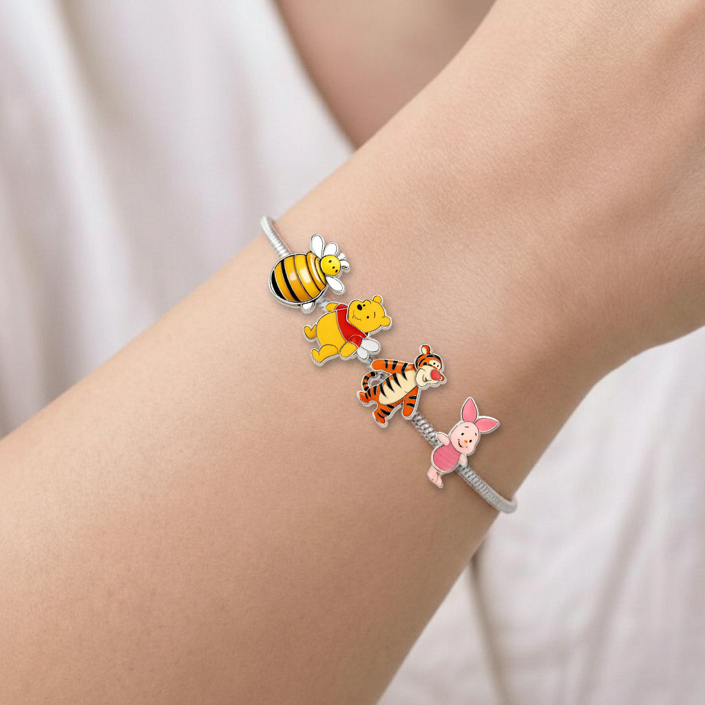 100 Years Of Wonder - Personalized Yellow Bear Adjustable Charm Bracelet