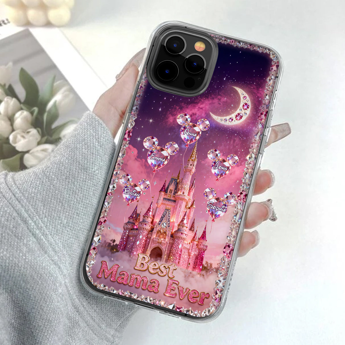 Disney Mama - Personalized Dream Trip Clear Phone Case