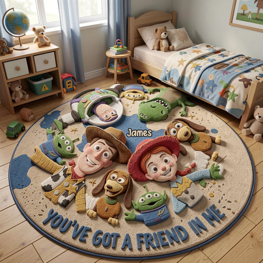 You've Got A Friend In Me - Personalized Movie For Kids Non-Slip Tufted Rug