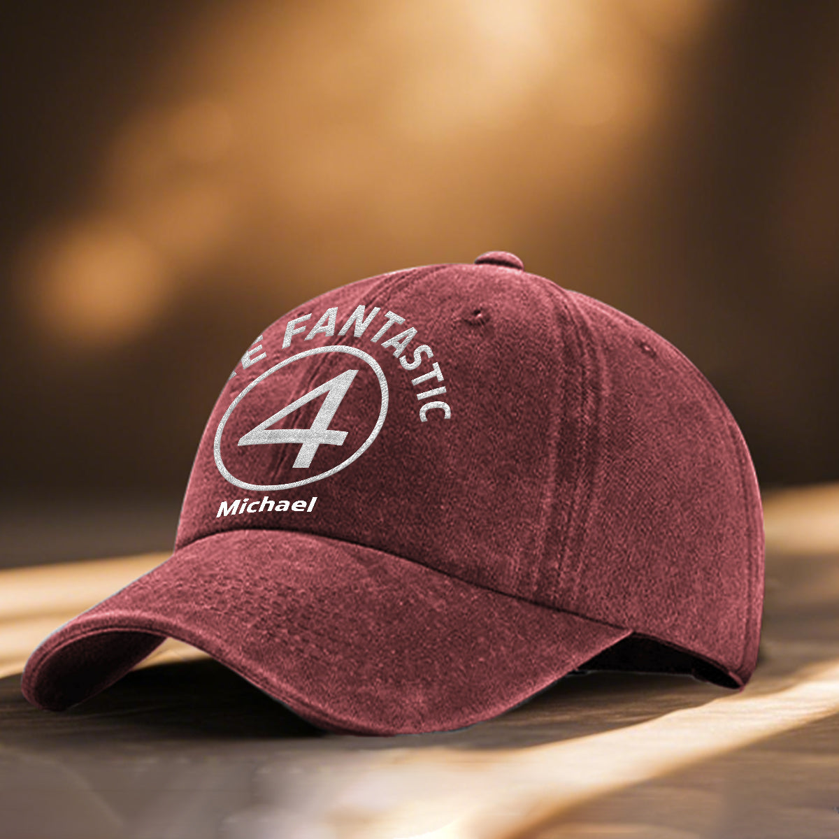 The Fantastic - Personalized Marvelous Universe Washed Denim Cap