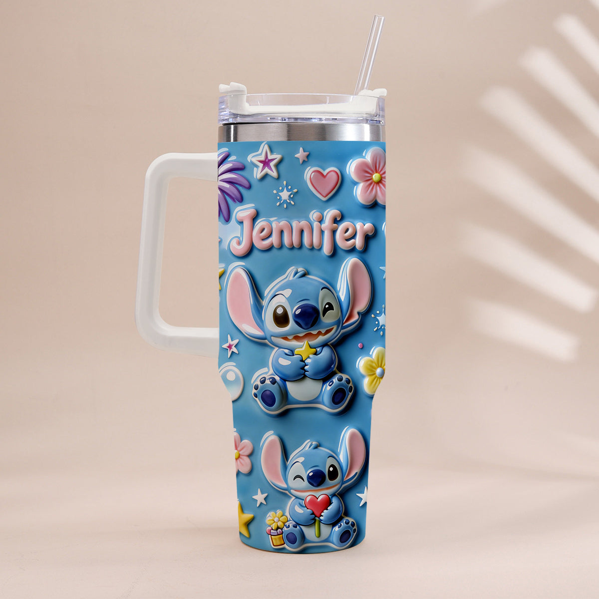 Ohana Means Family - Personalized Ohana Tumbler With Handle