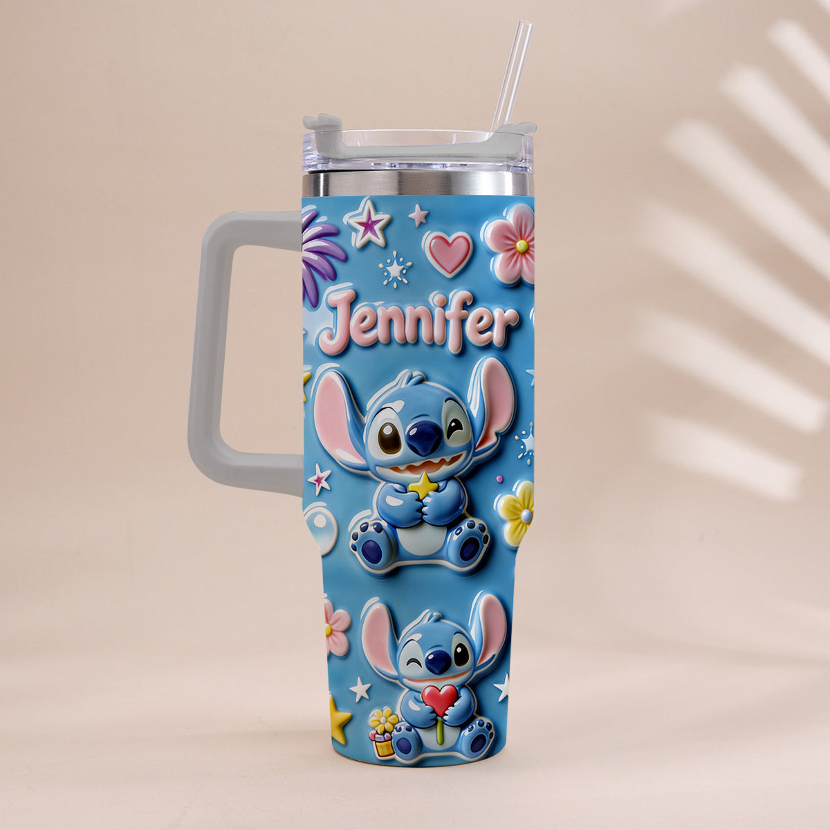 Ohana Means Family - Personalized Ohana Tumbler With Handle