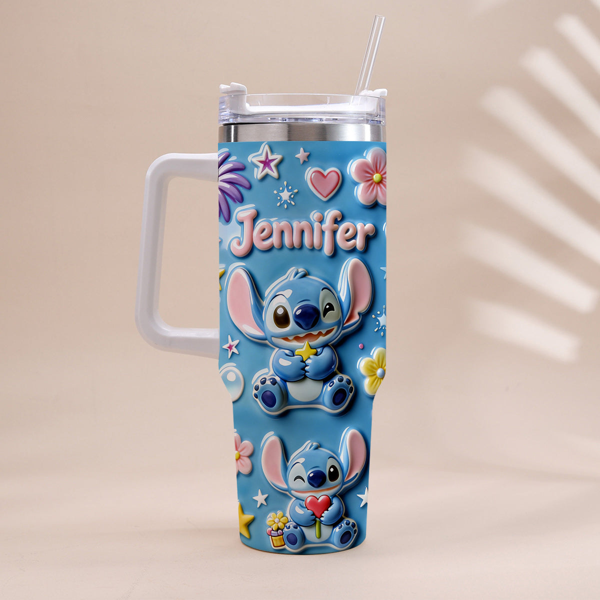 Ohana Means Family - Personalized Ohana Tumbler With Handle