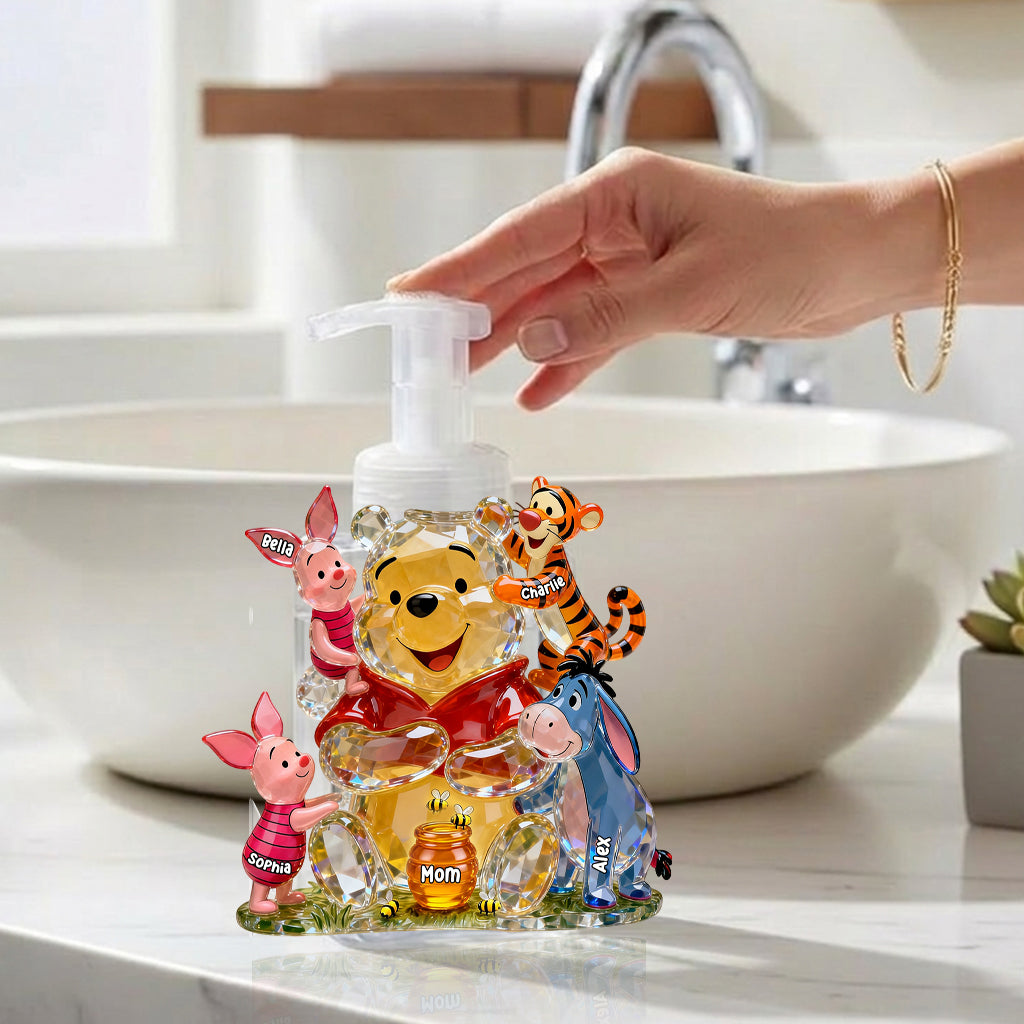 Mama Bear - Personalized Yellow Bear Pump Dispenser