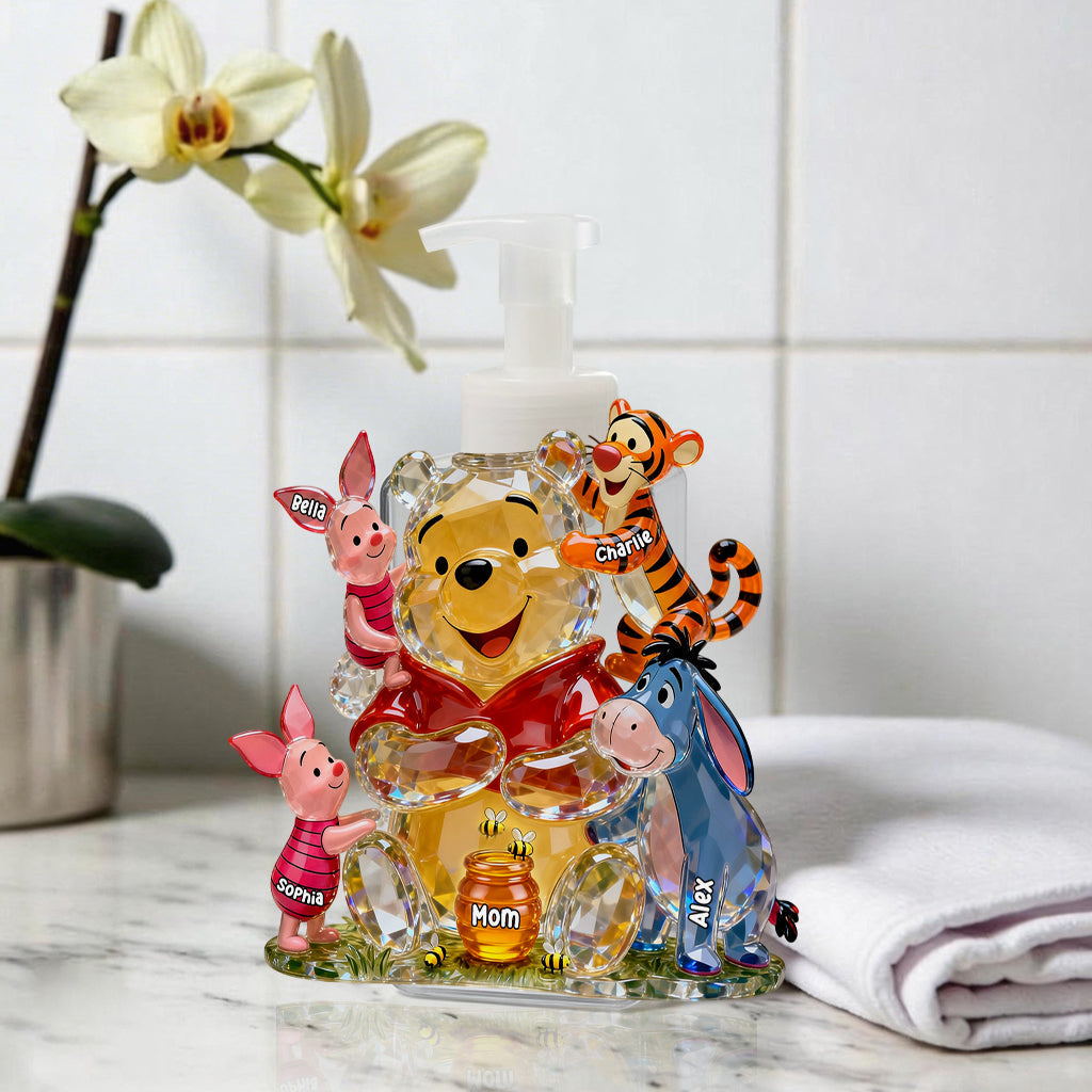 Mama Bear - Personalized Yellow Bear Pump Dispenser