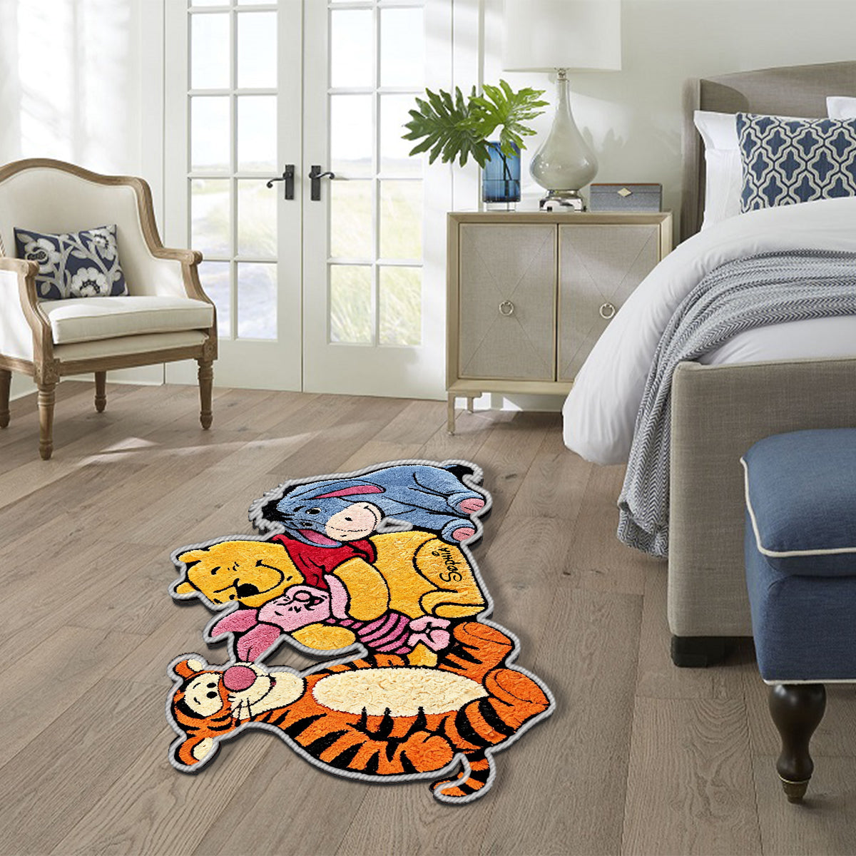 Friends - Personalized Yellow Bear Non-Slip Tufted Rug
