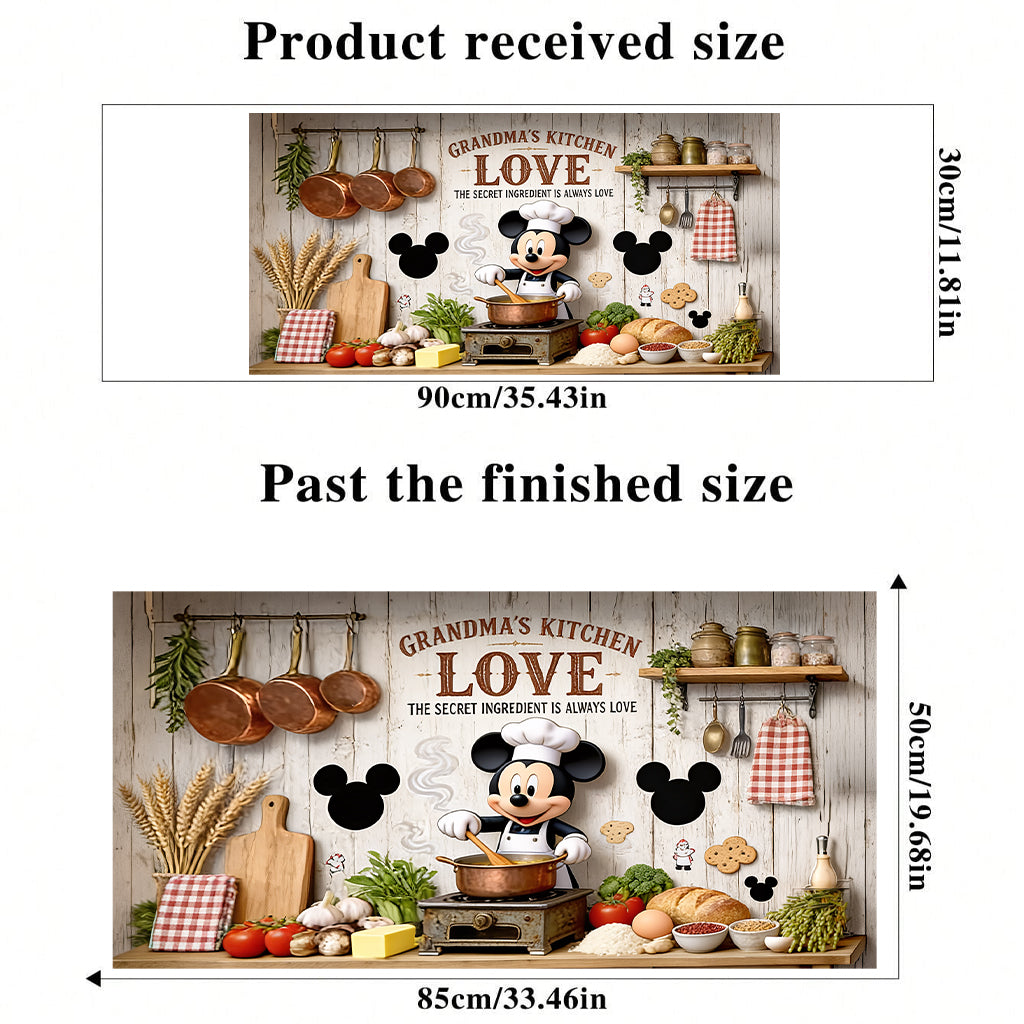 Cute Mouse Oil-Proof Kitchen Backsplash Decal - Personalized Mouse Wall Decal