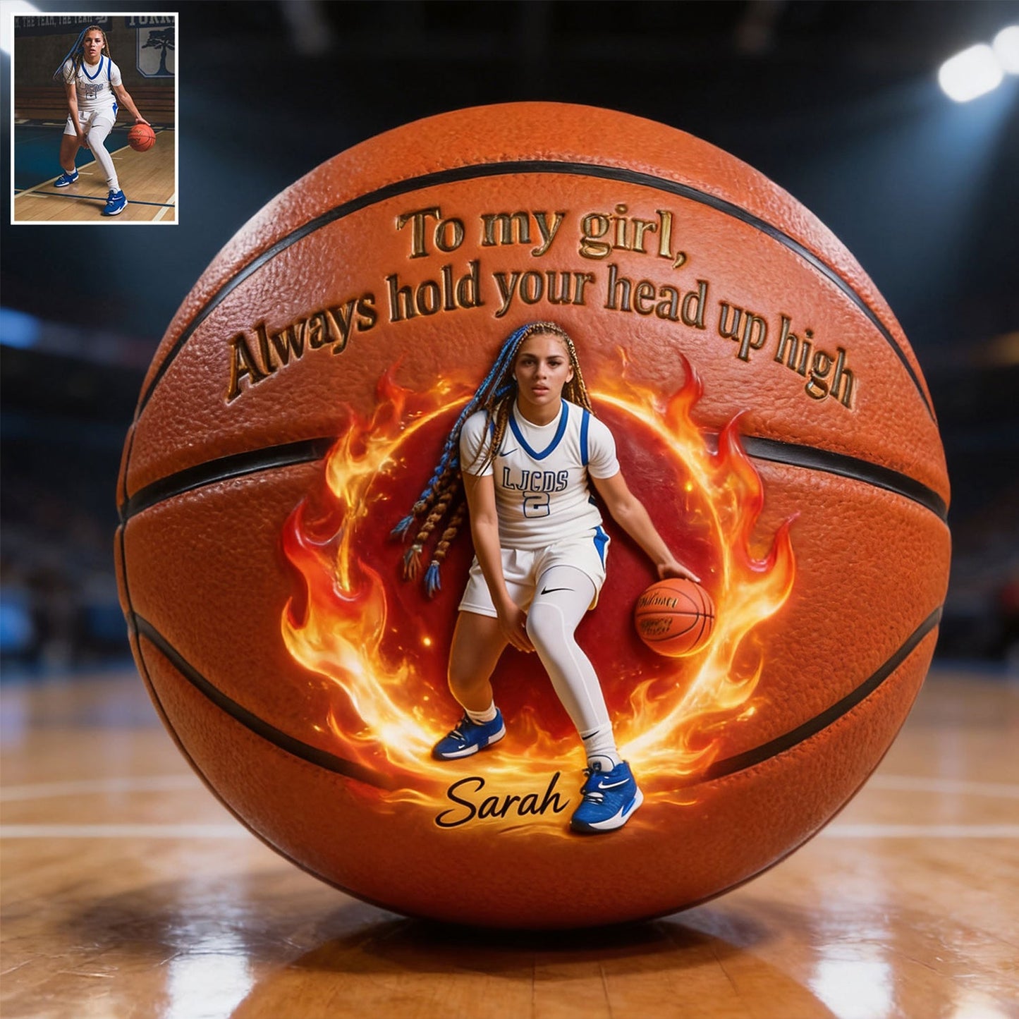 Believe In Yourself - Personalized Basketball Multi-Sport Ball