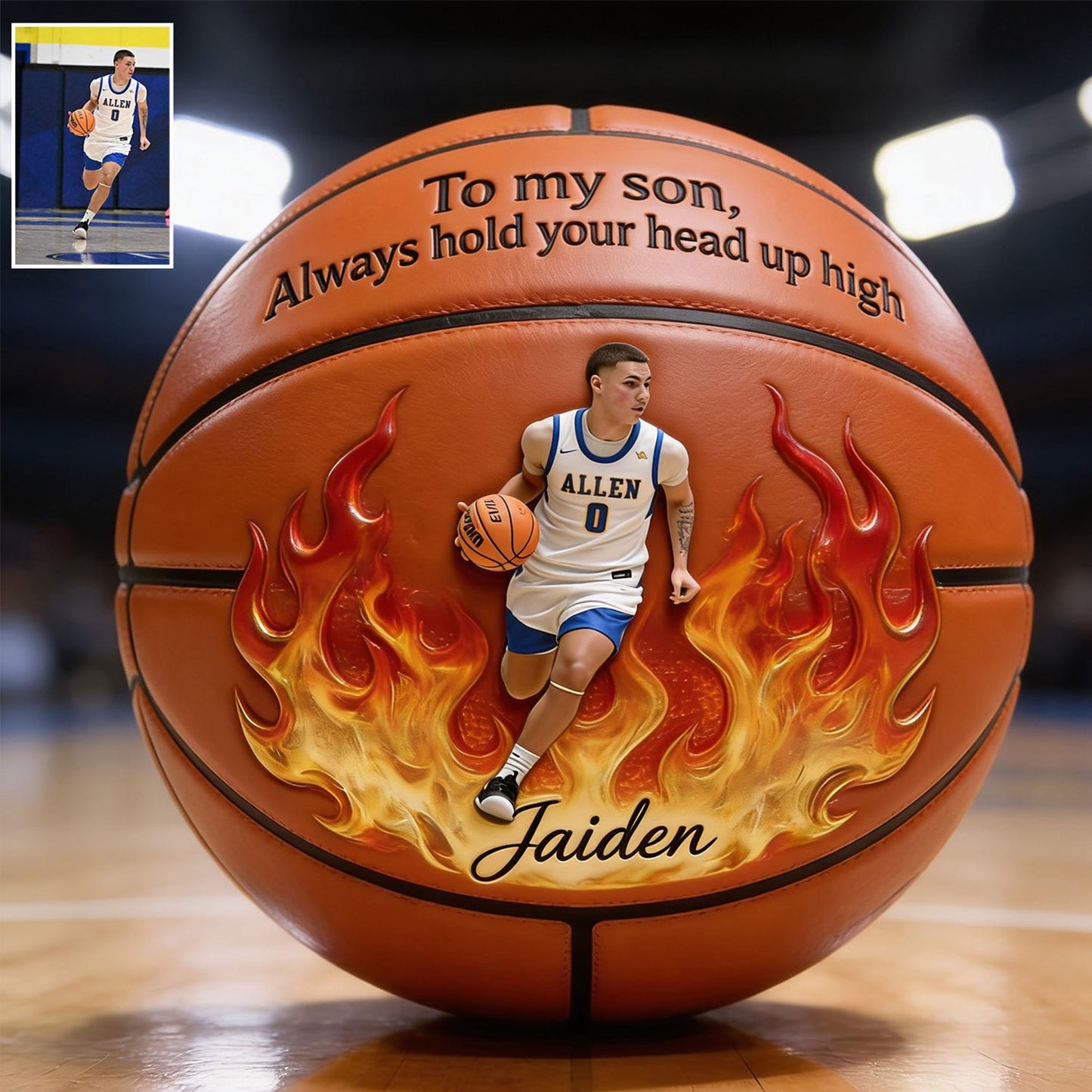 Believe In Yourself - Personalized Basketball Multi-Sport Ball