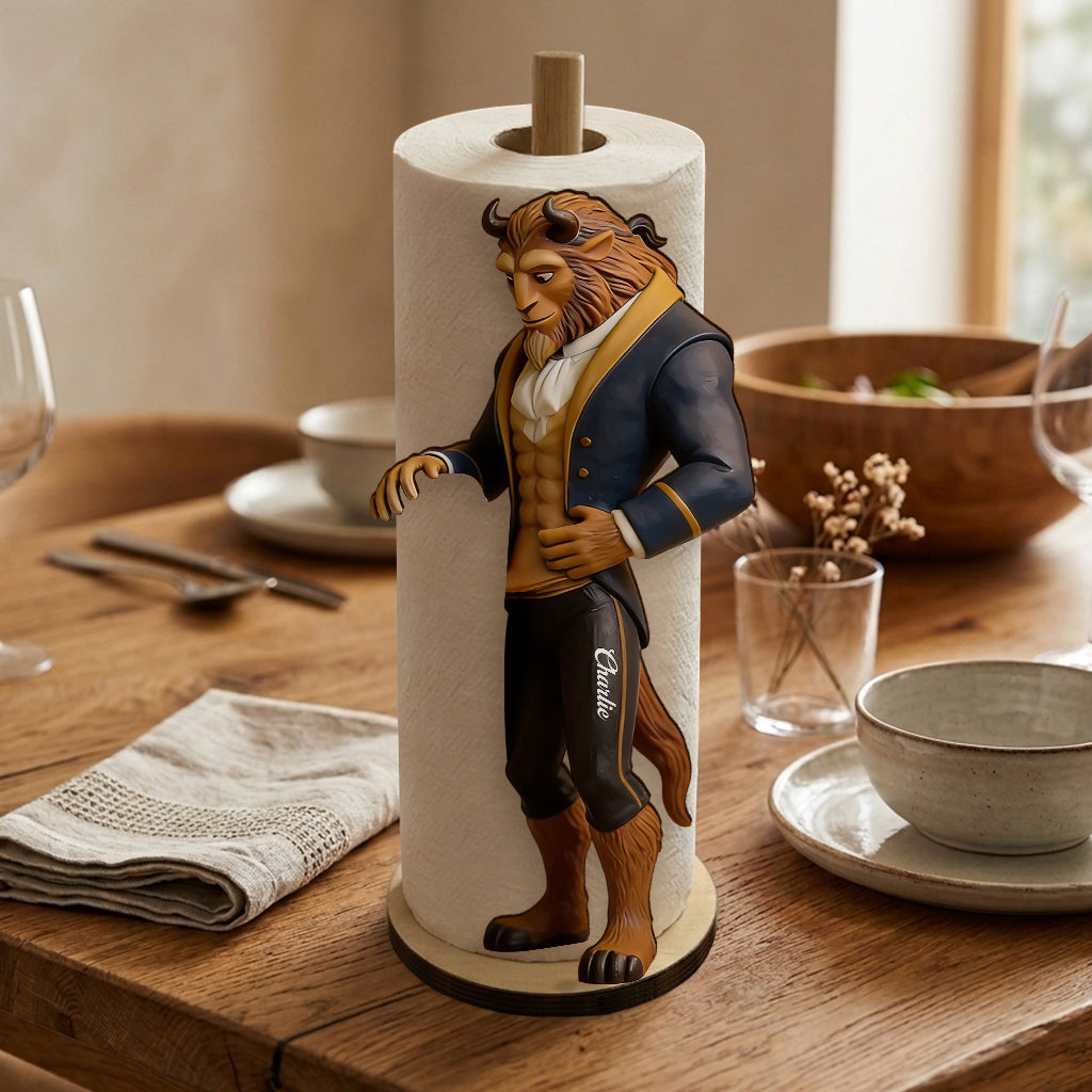 Tale As Old As Time - Personalized Beauty And The Beast Paper Towel Stand