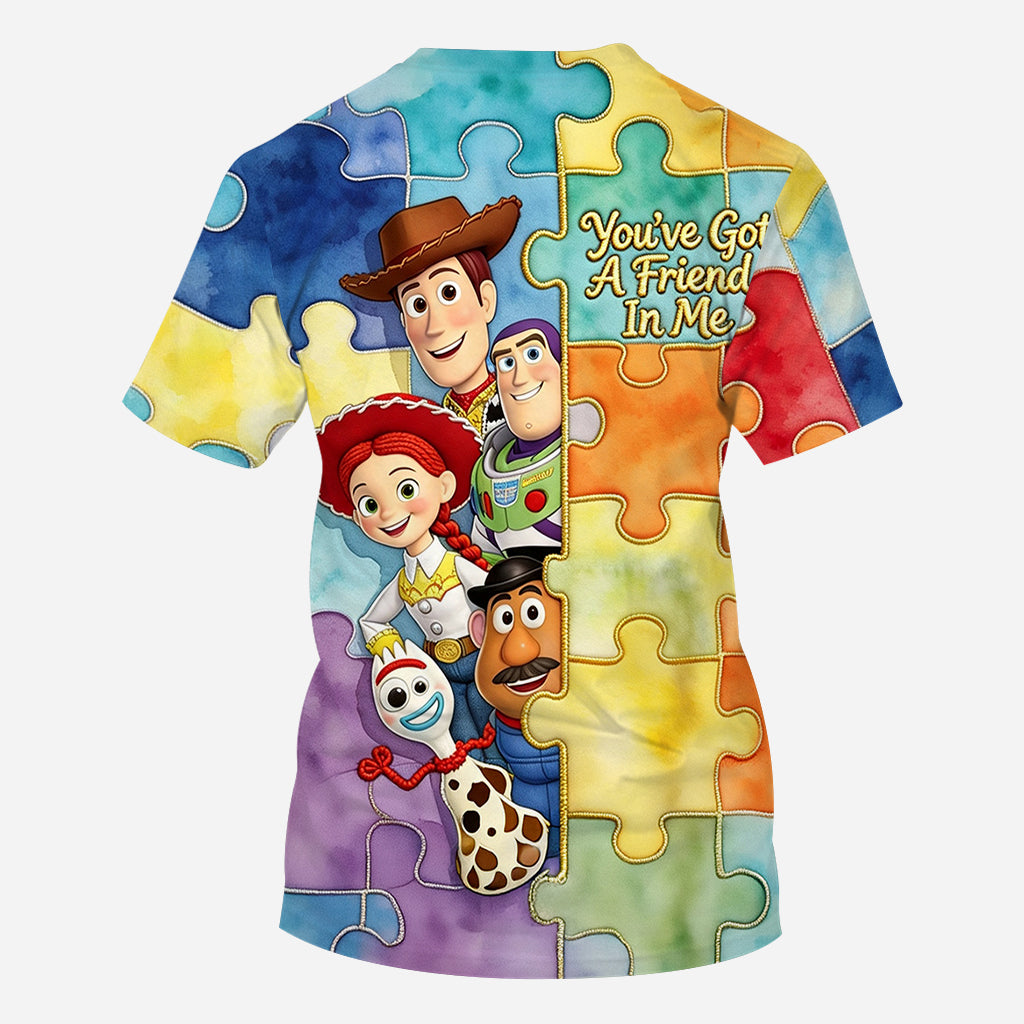 You've Got A Friend In Me - Personalized Autism Awareness All Over Shirt