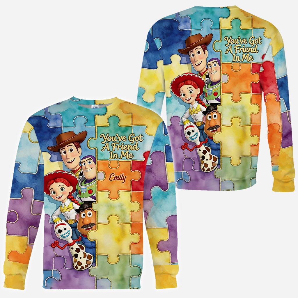 You've Got A Friend In Me - Personalized Autism Awareness All Over Shirt