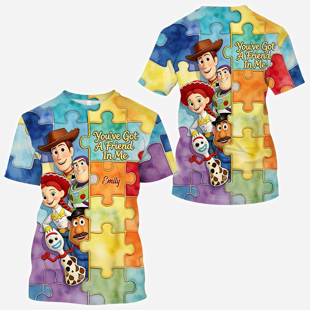 You've Got A Friend In Me - Personalized Autism Awareness All Over Shirt