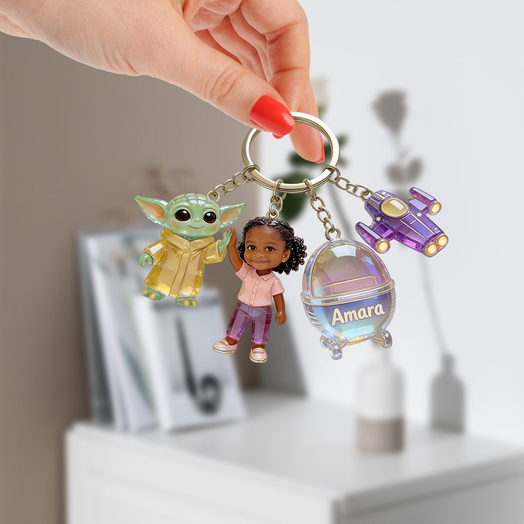 The Force Of Friendship - Personalized The Force Premium Keychain With Charms