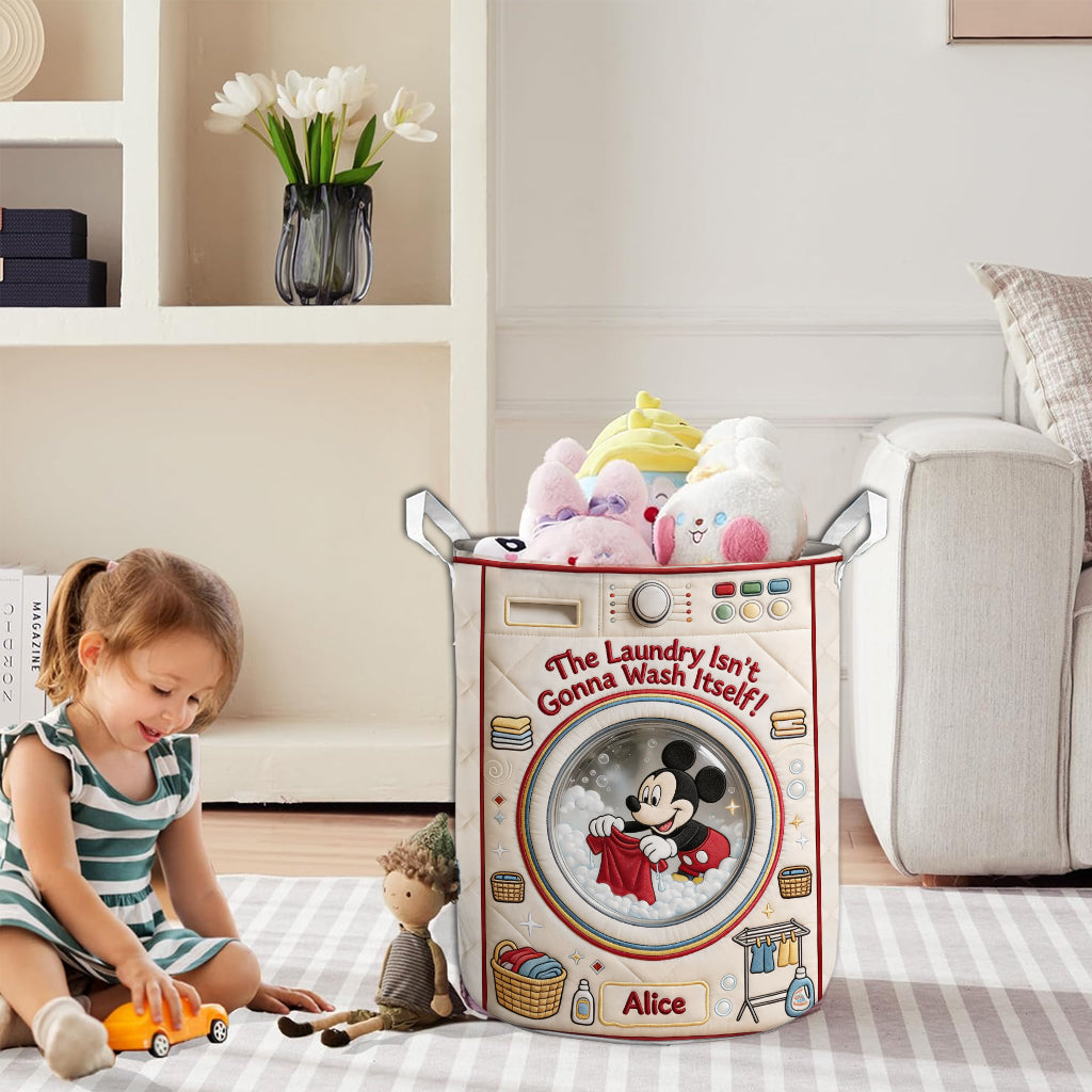The Laundry Isn't Gonna Wash Itself - Personalized Mouse Storage Basket