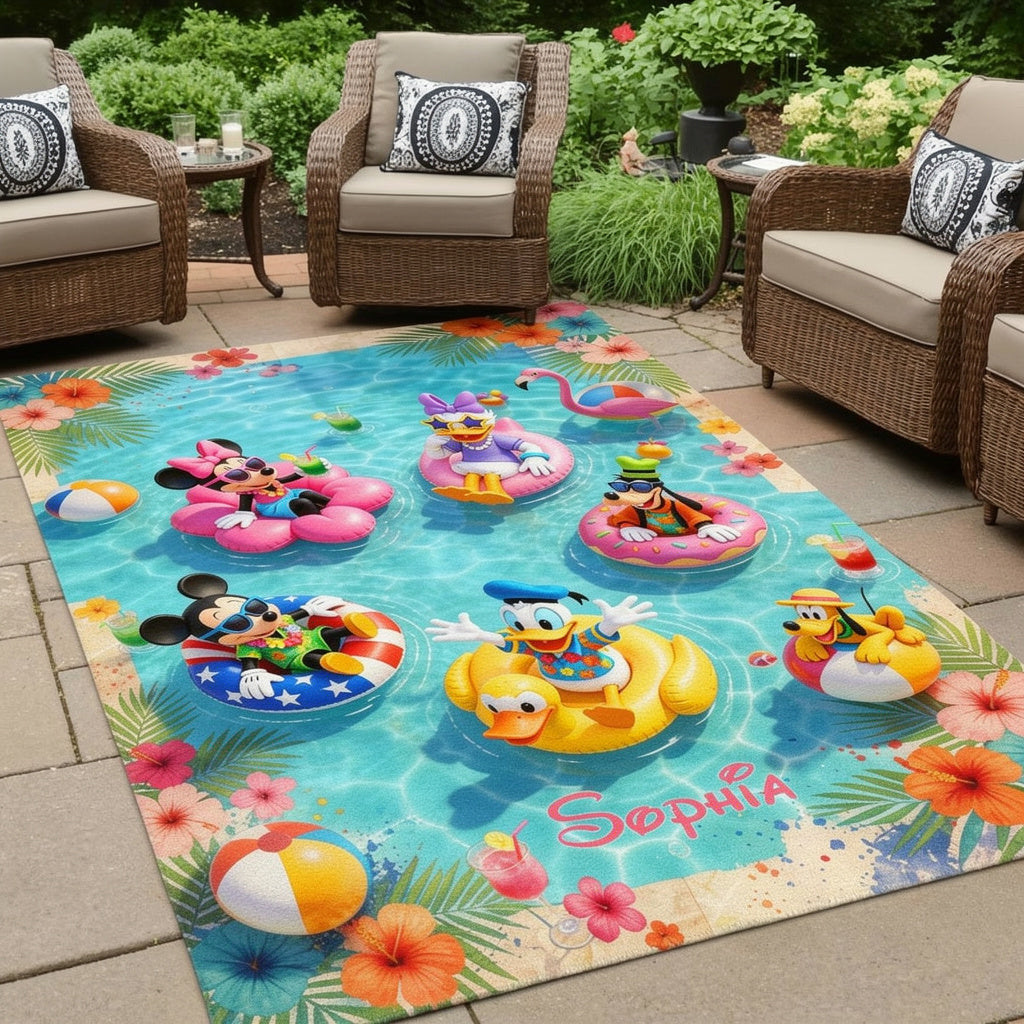 Magical Patio Outdoor Rug - Personalized Mouse Rug
