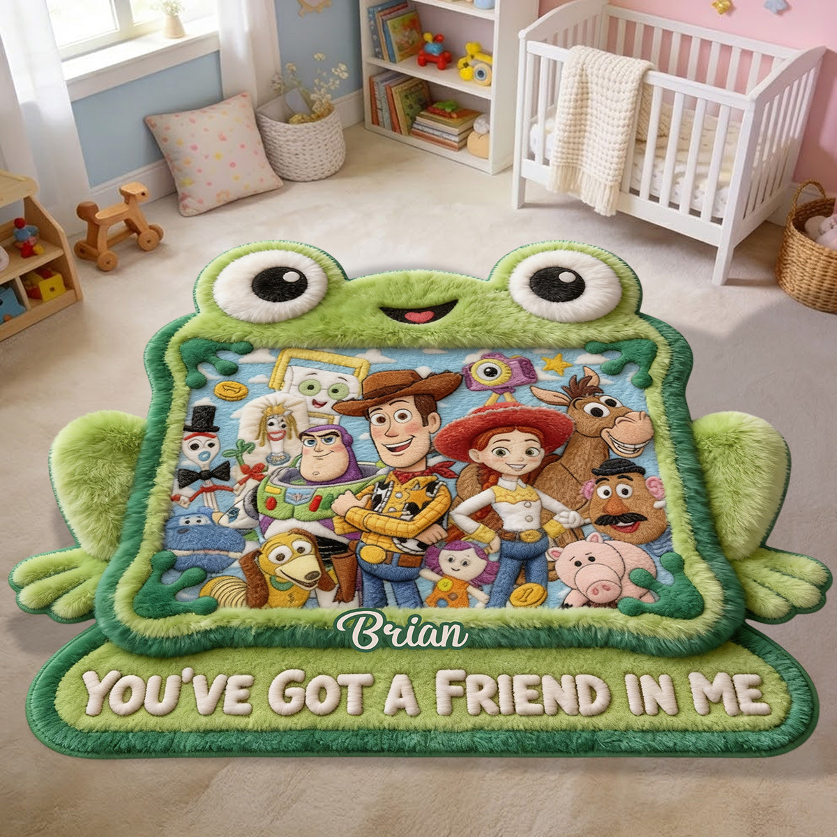 You've Got A Friend In Me - Personalized Movie For Kids Non-Slip Tufted Rug