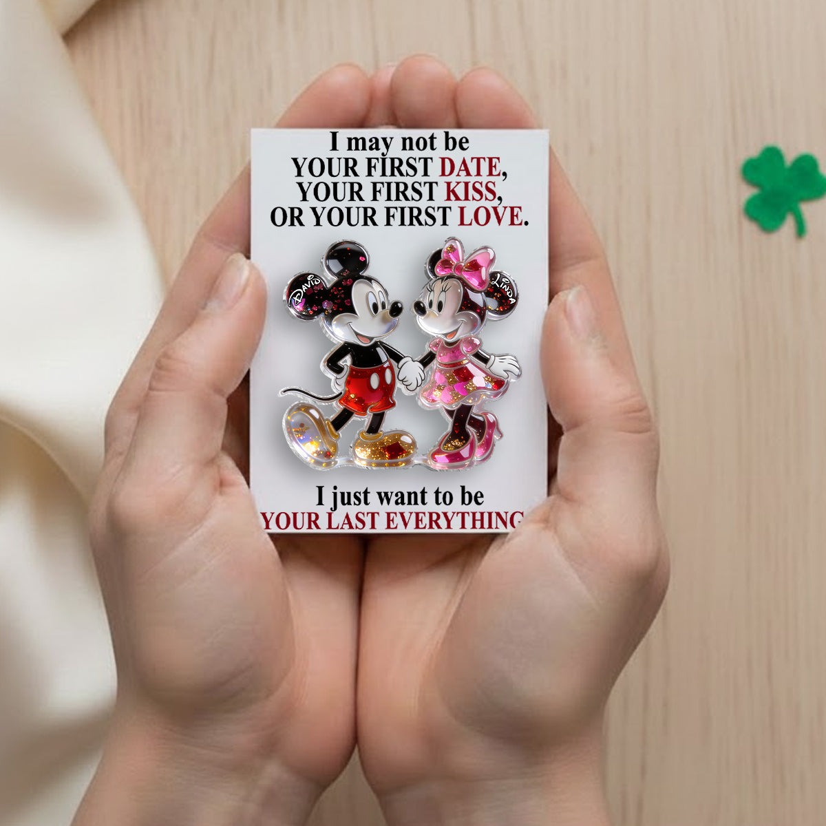 Magical Love - Personalized Mouse Pocket Hug Card