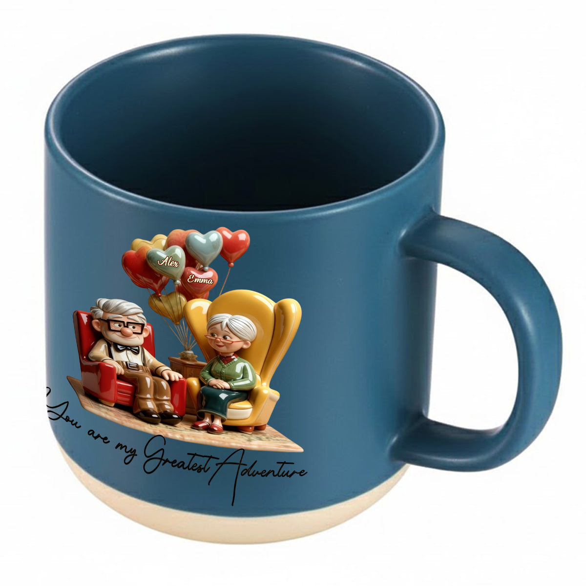 You Are My Greatest Adventure - Personalized Mouse Printed Pottery Mug