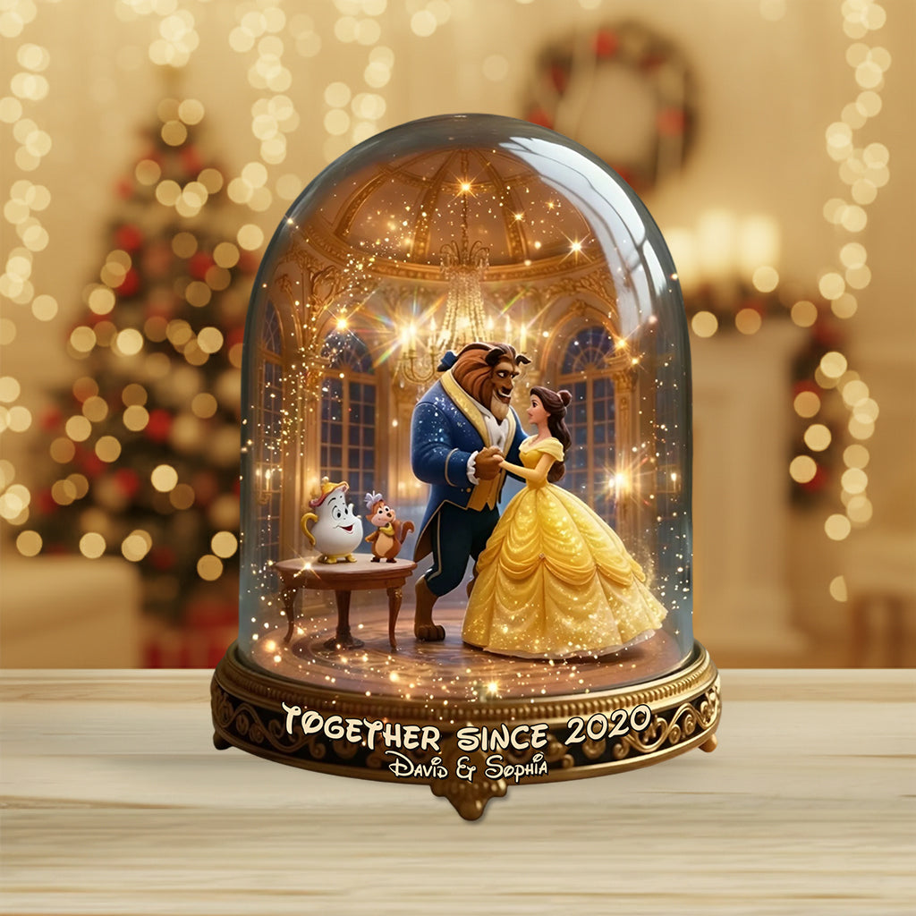 Magical Beauty And The Monster - Personalized Beauty And The Beast Custom Shaped Acrylic Plaque