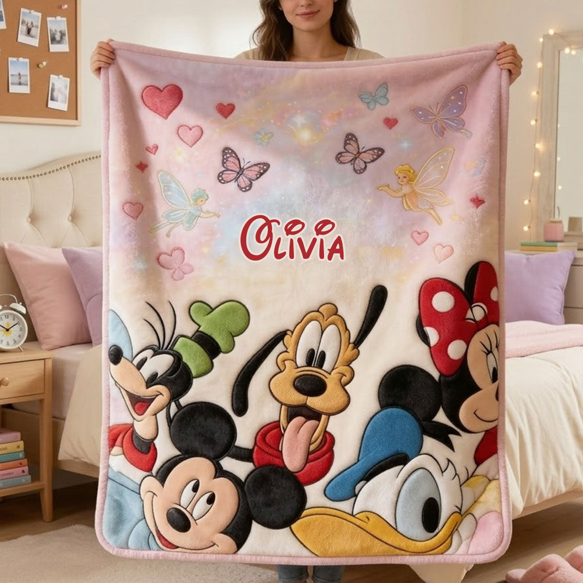 Magical Friends - Personalized Mouse Blanket
