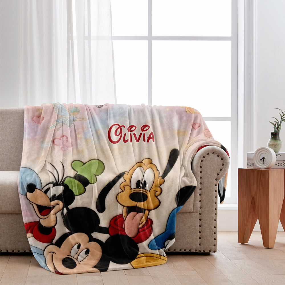 Magical Friends - Personalized Mouse Blanket