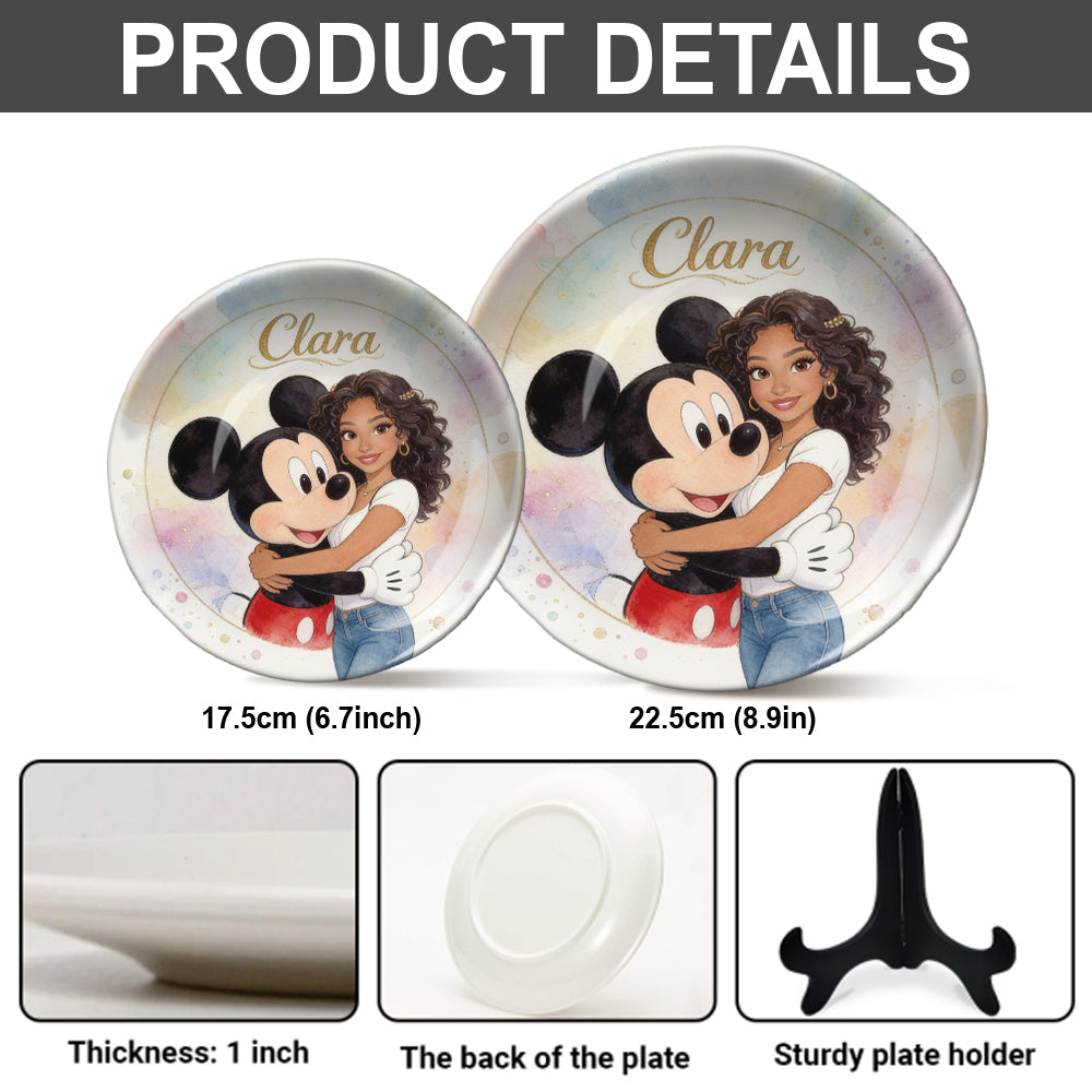 Magic Friends - Personalized Mouse Ceramic Round Plate