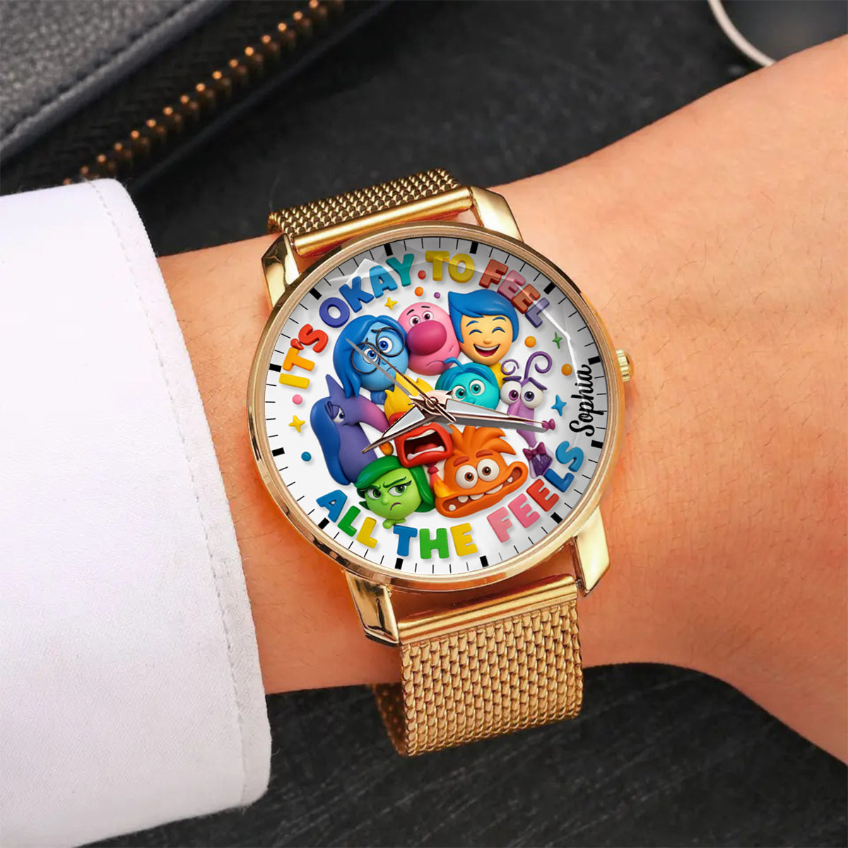 It's Okay To Feel All The Feels - Personalized  Women Hand Watch