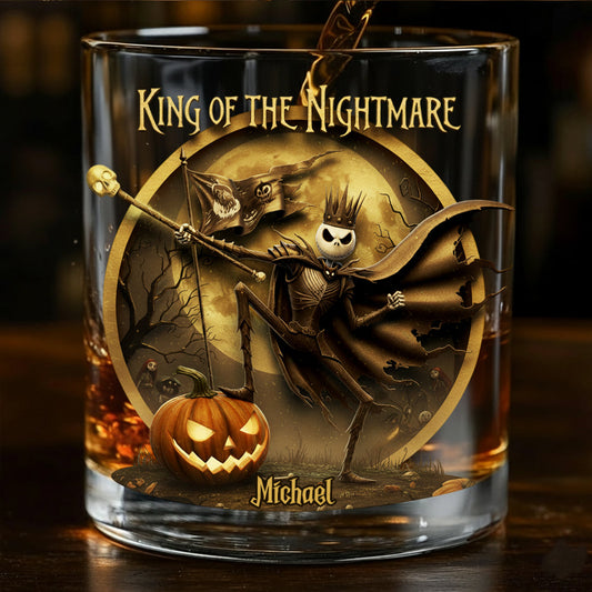 King of the Nightmare - Personalized Nightmare Whiskey Glass