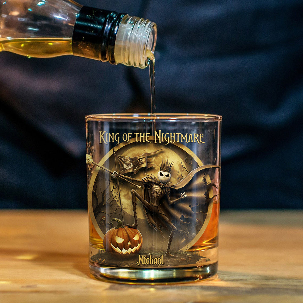 King of the Nightmare - Personalized Nightmare Whiskey Glass