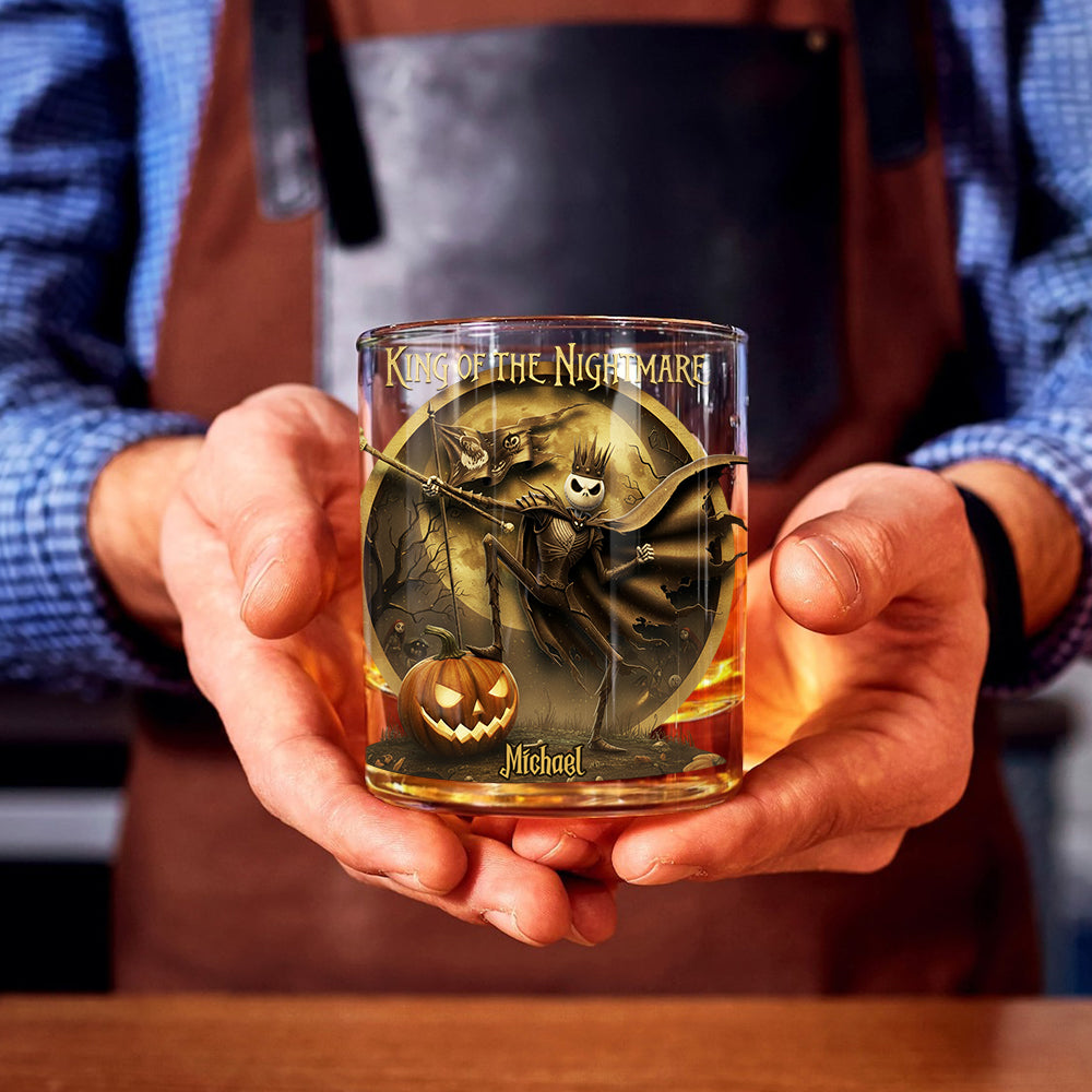 King of the Nightmare - Personalized Nightmare Whiskey Glass