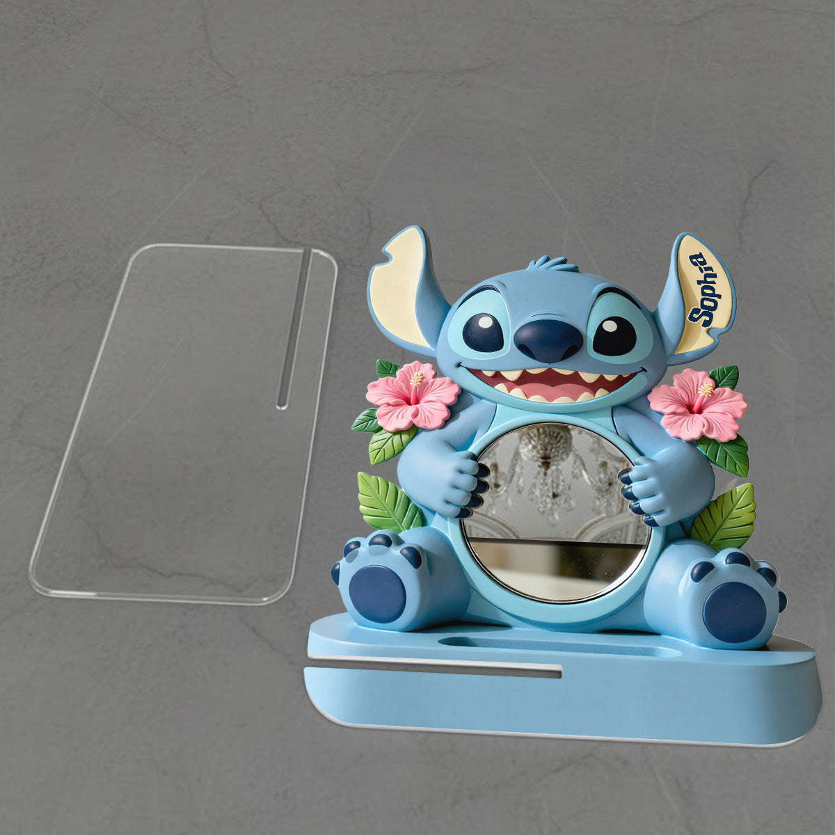 Blue Ohana - Personalized Ohana Desk Mirror