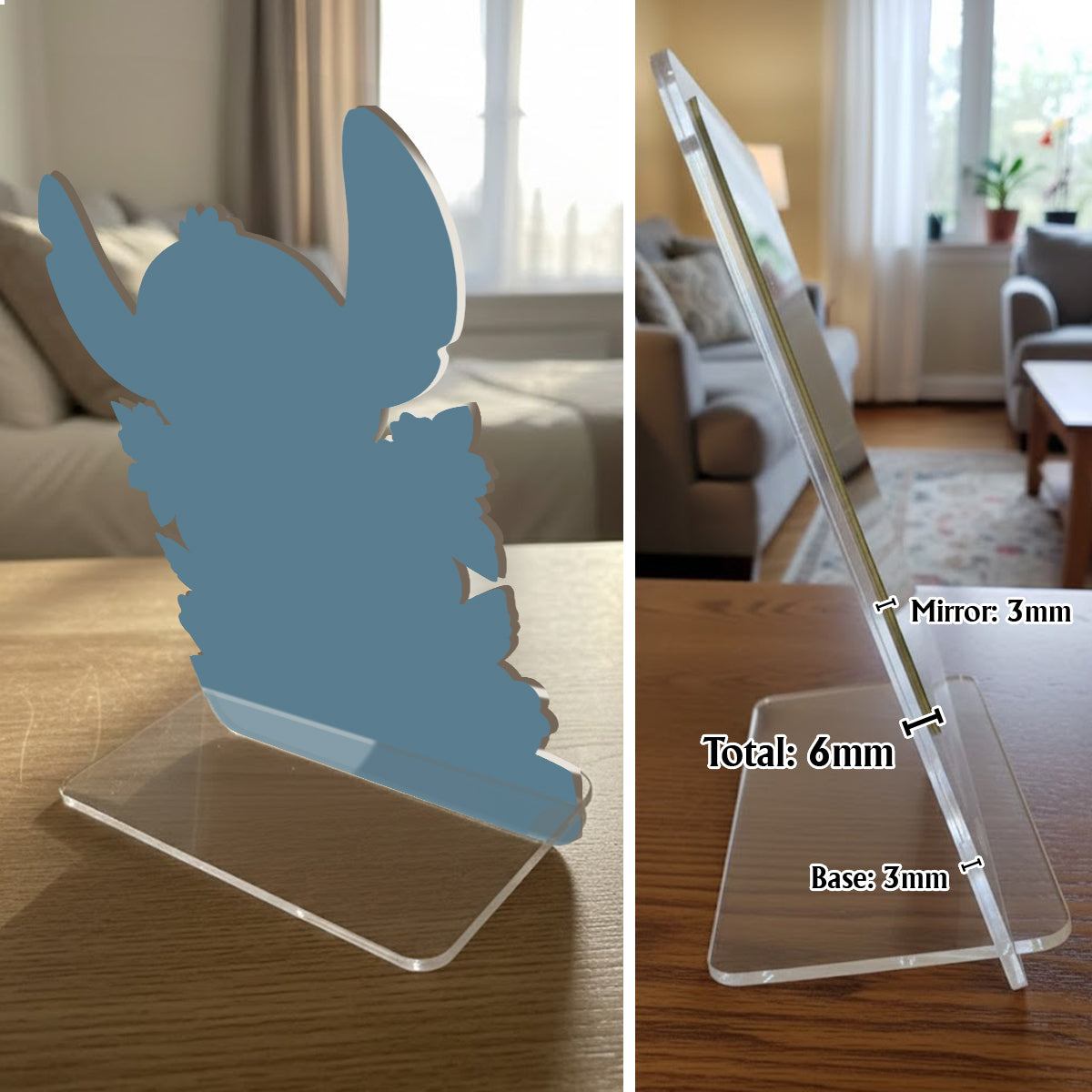 Blue Ohana - Personalized Ohana Desk Mirror