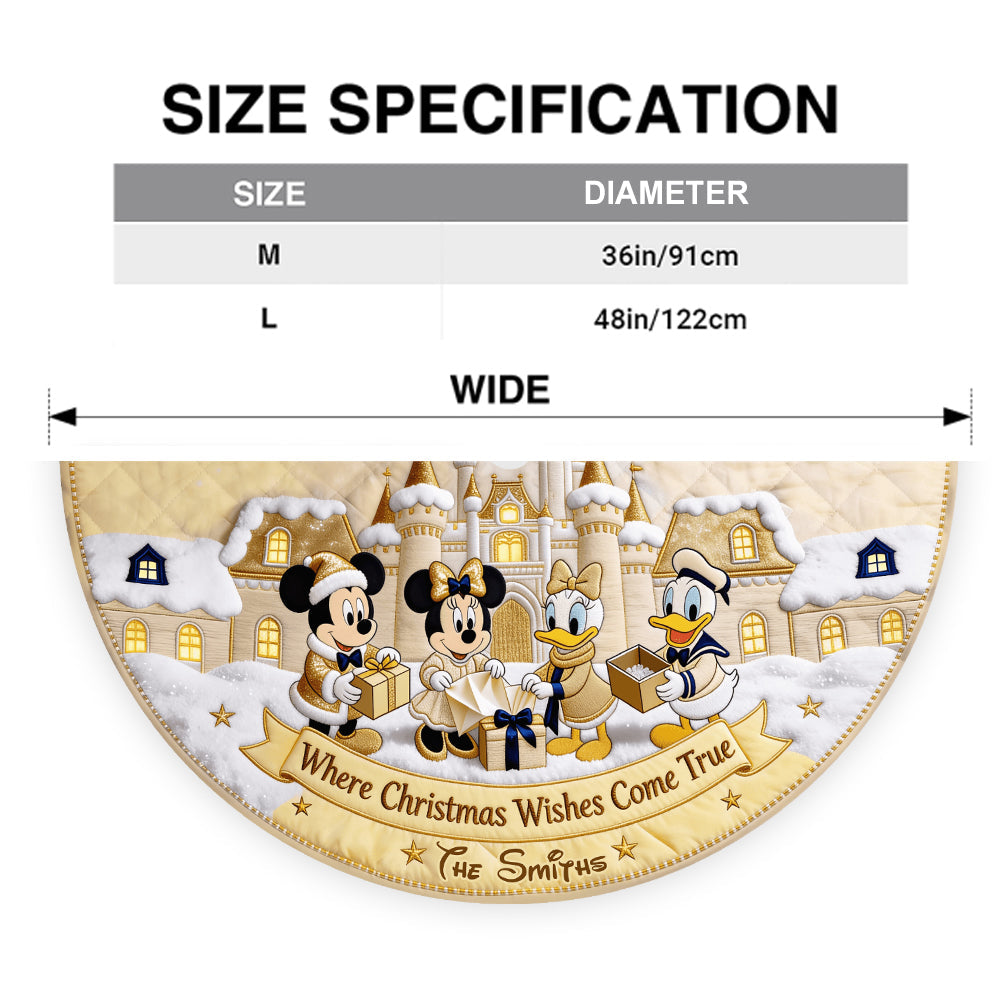 Magical Time Of The year - Personalized Mouse Shaped Tree Skirt