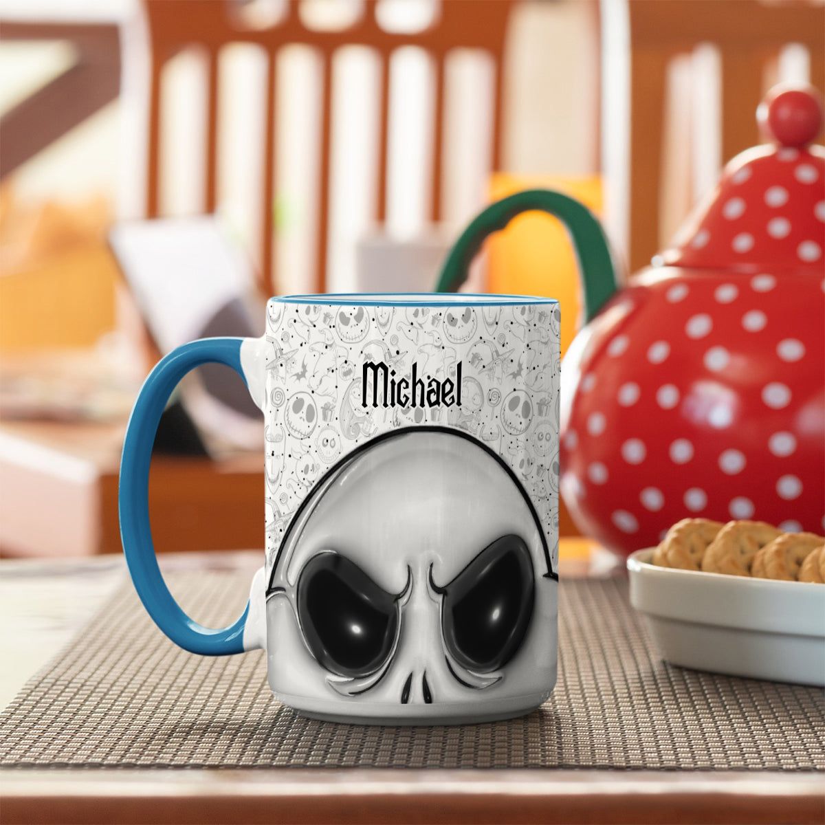 Jack The Nightmare - Personalized Nightmare Bottom Printed Accent Mug