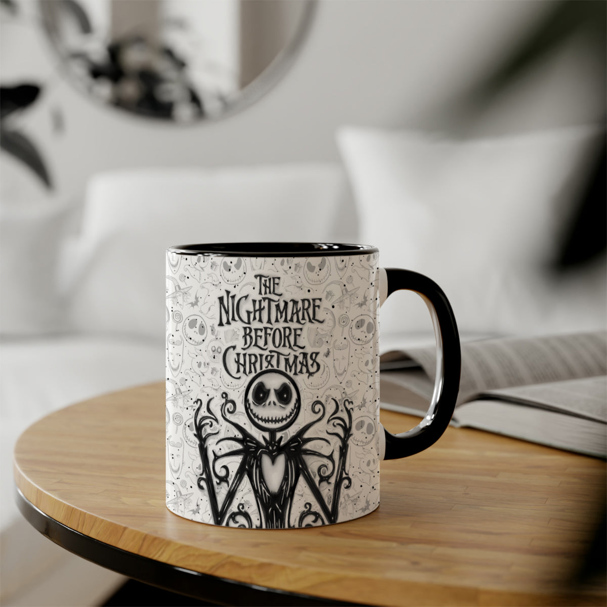 Jack The Nightmare - Personalized Nightmare Bottom Printed Accent Mug
