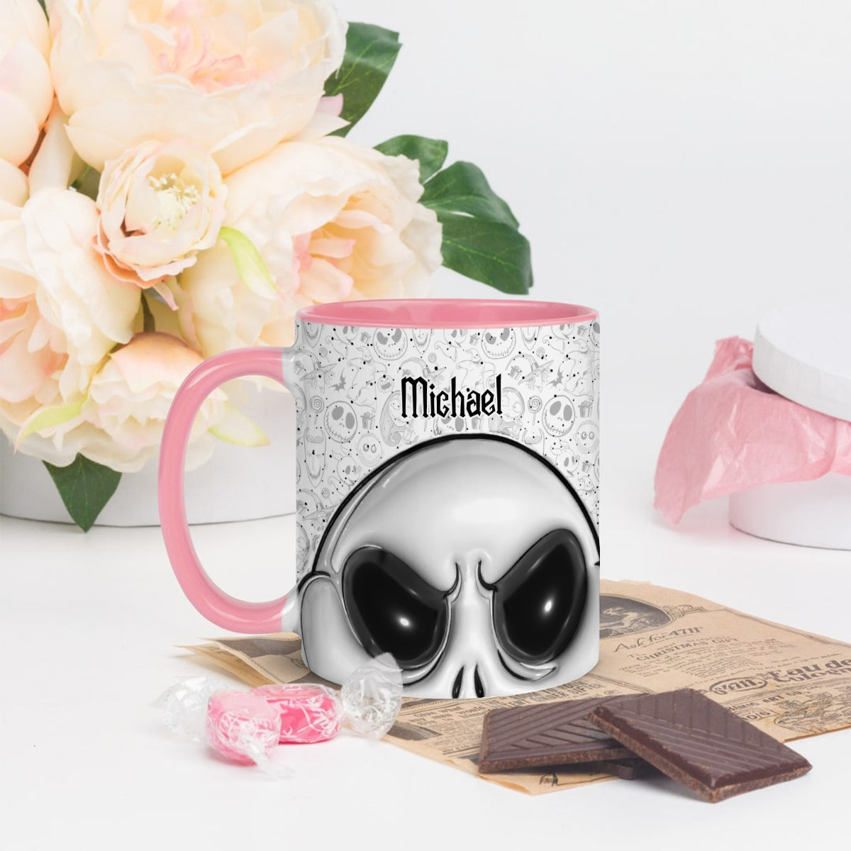 Jack The Nightmare - Personalized Nightmare Bottom Printed Accent Mug