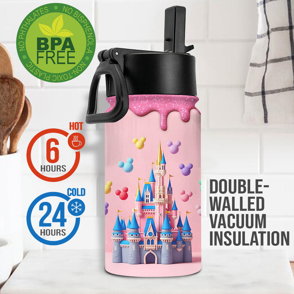 Magical Princess - Personalized Mouse Kids Water Bottle