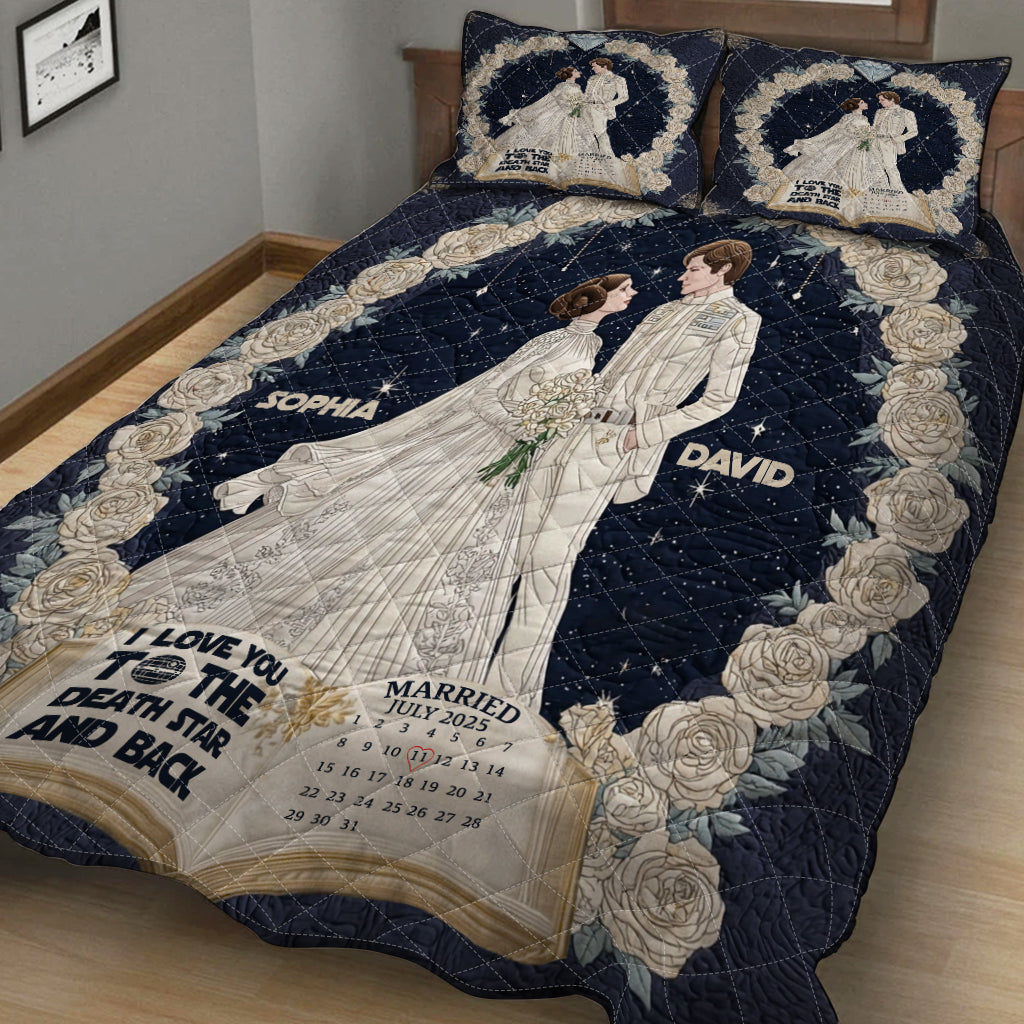 I Truely Deeply Love You - Personalized The Force Quilt Set