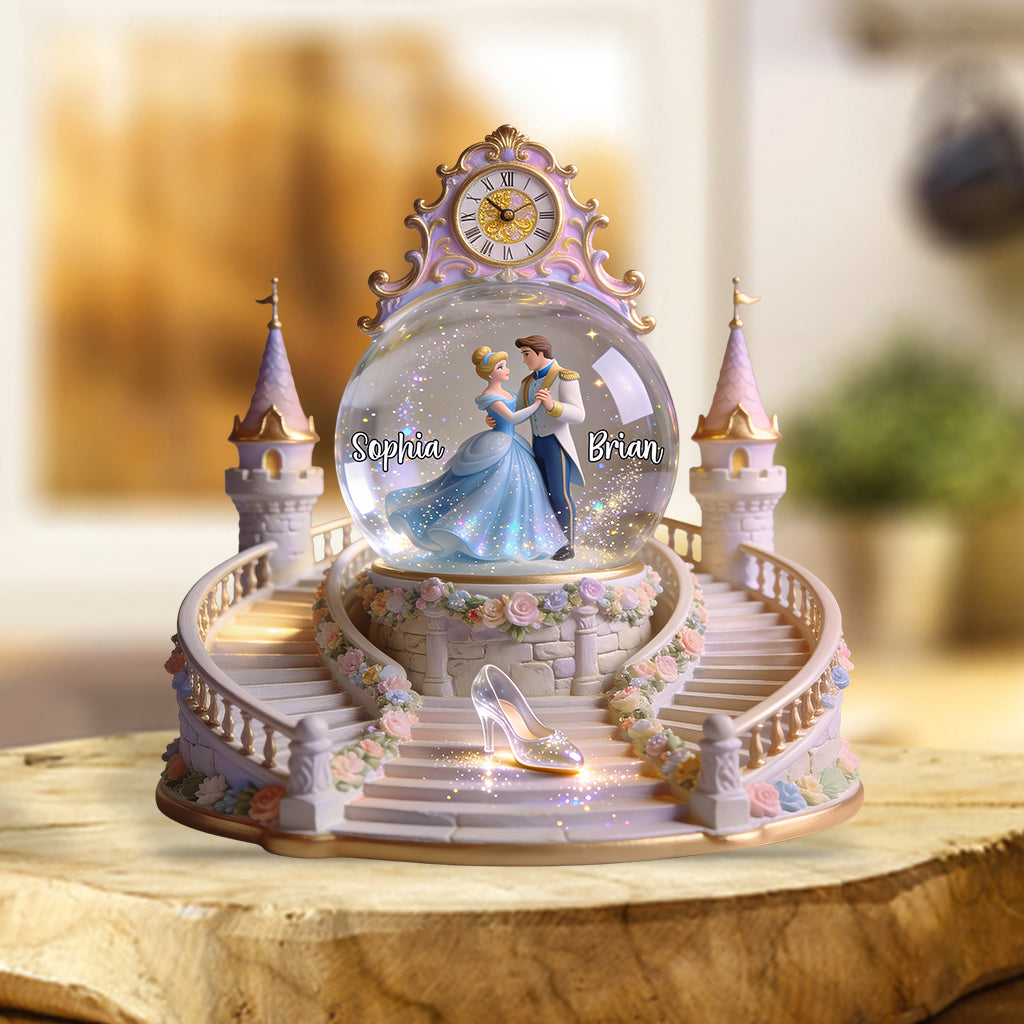 Royal Couple, Glass Shoes - Personalized Glass slipper Custom Shaped Acrylic Plaque