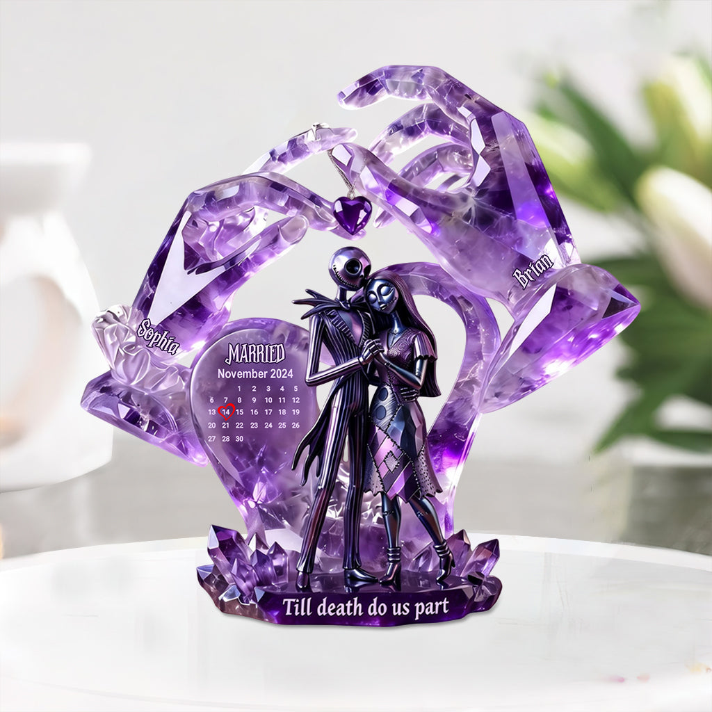 Till Death Do Us Part - Personalized Nightmare Custom Shaped Acrylic Plaque