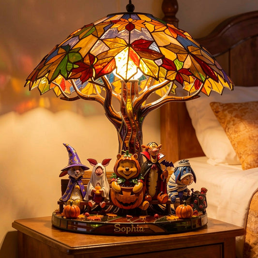 Magical Season - Personalized Yellow Bear Acrylic LED Night Light
