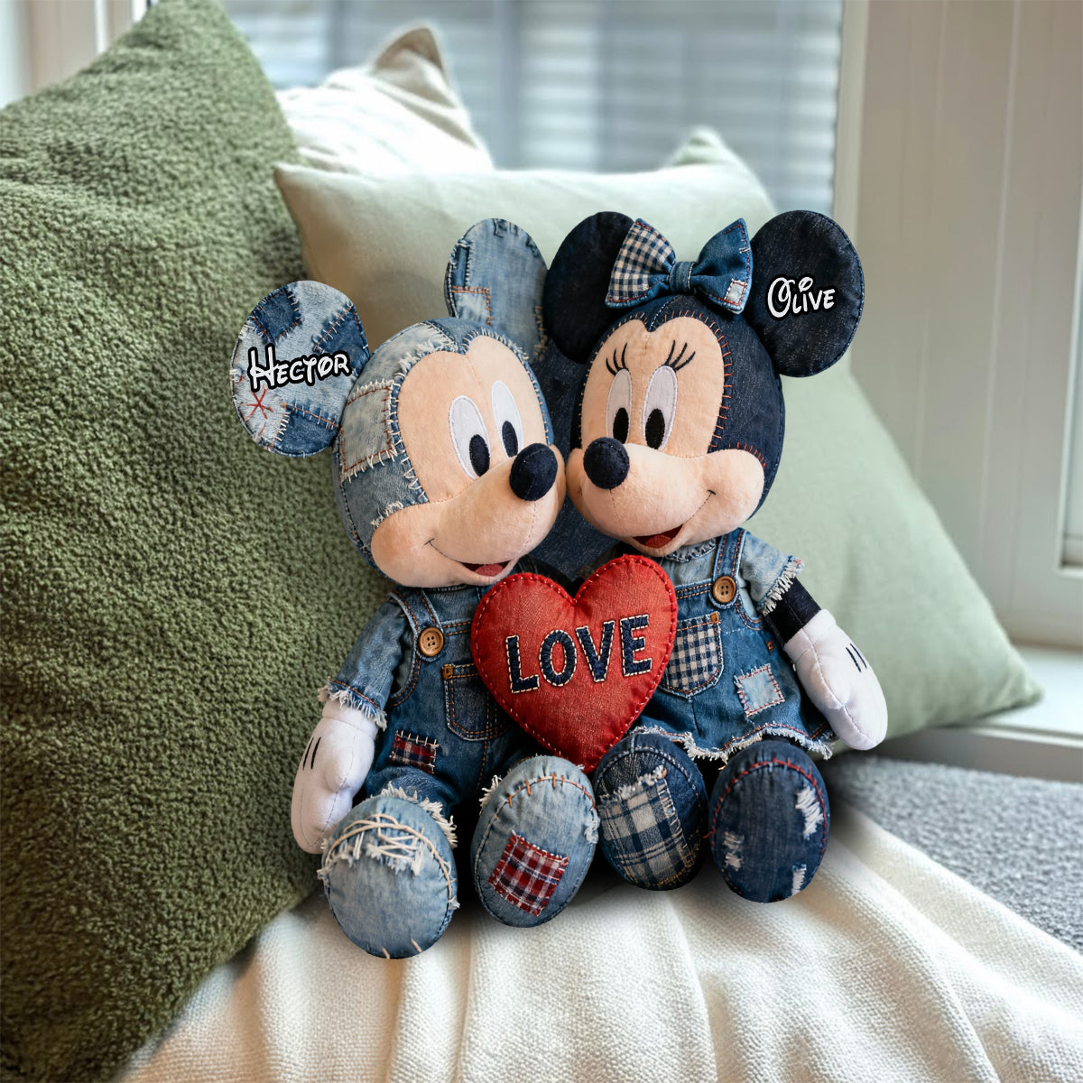 Perfect Gift For Couple - Personalized Mouse Faux Fur Shaped Pillow