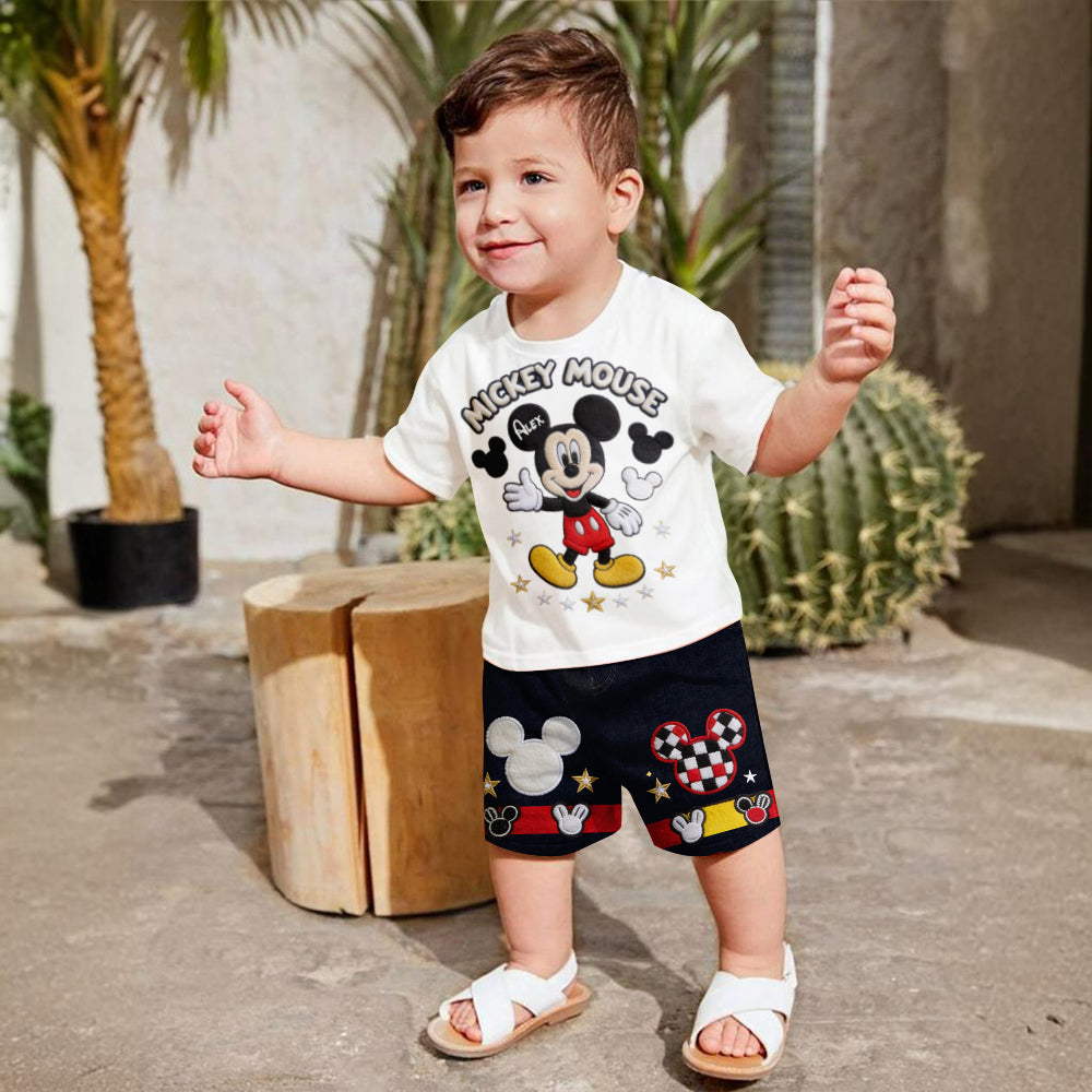 Happy Mouse Club - Personalized Mouse Kid T-shirt & Shorts