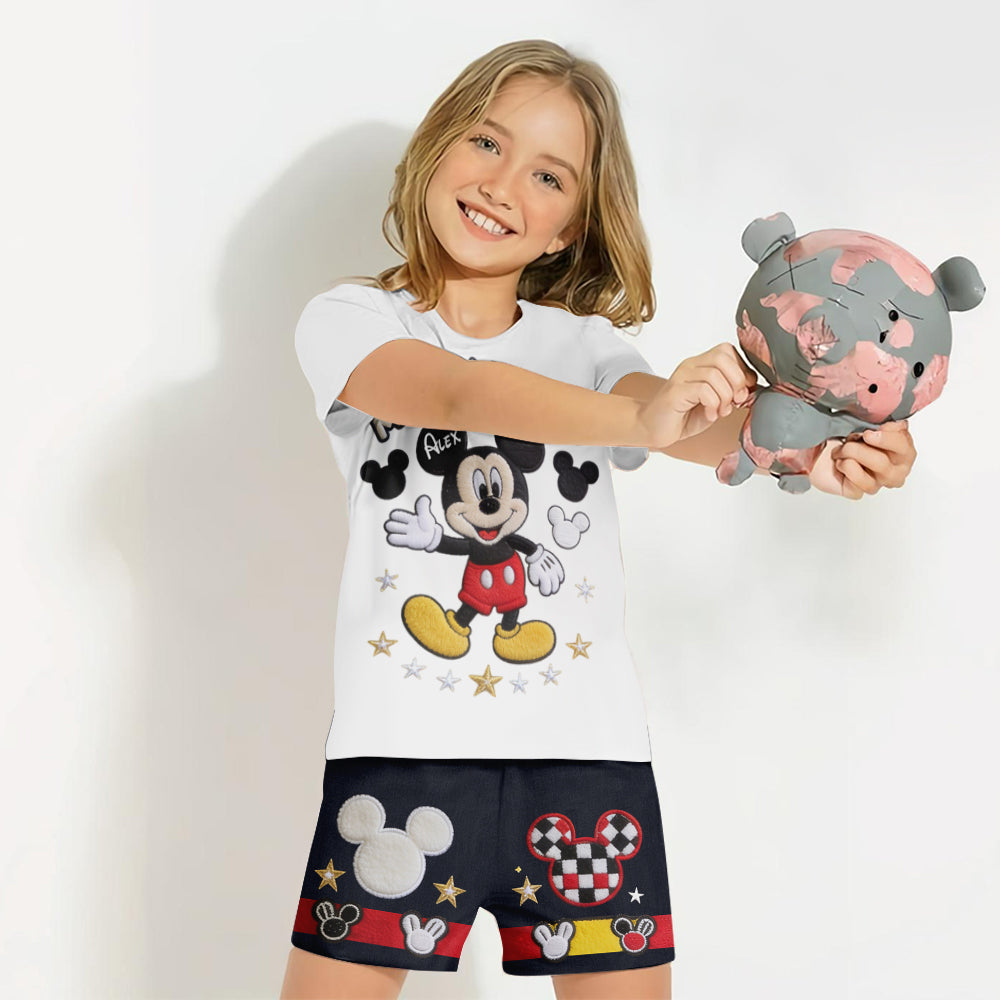 Happy Mouse Club - Personalized Mouse Kid T-shirt & Shorts