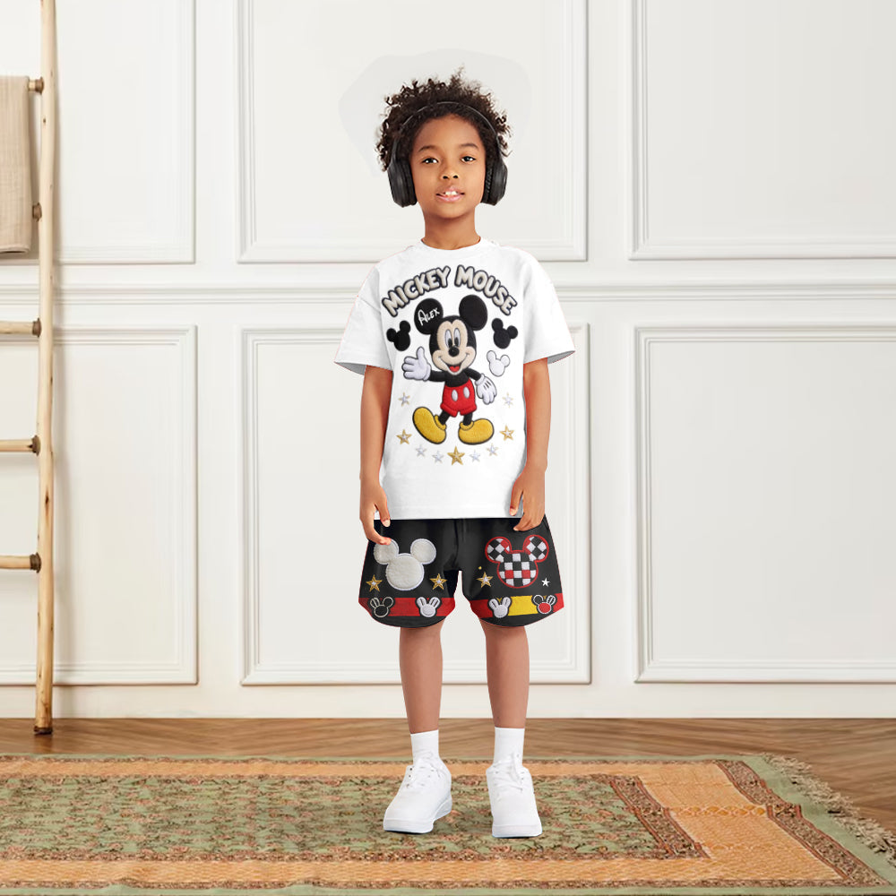 Happy Mouse Club - Personalized Mouse Kid T-shirt & Shorts