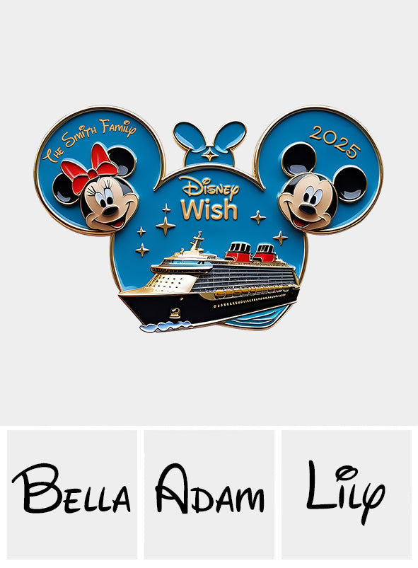 Magical Family Cruise Trip - Personalized Mouse Pin